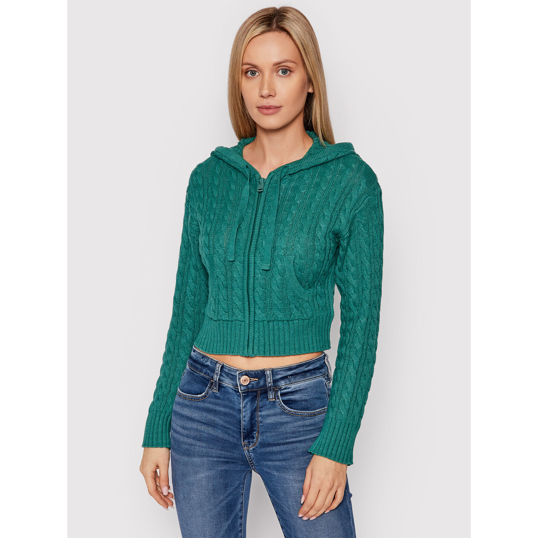 American Eagle Bluză 034-0341-9577 Verde Slim Fit - Pled.ro