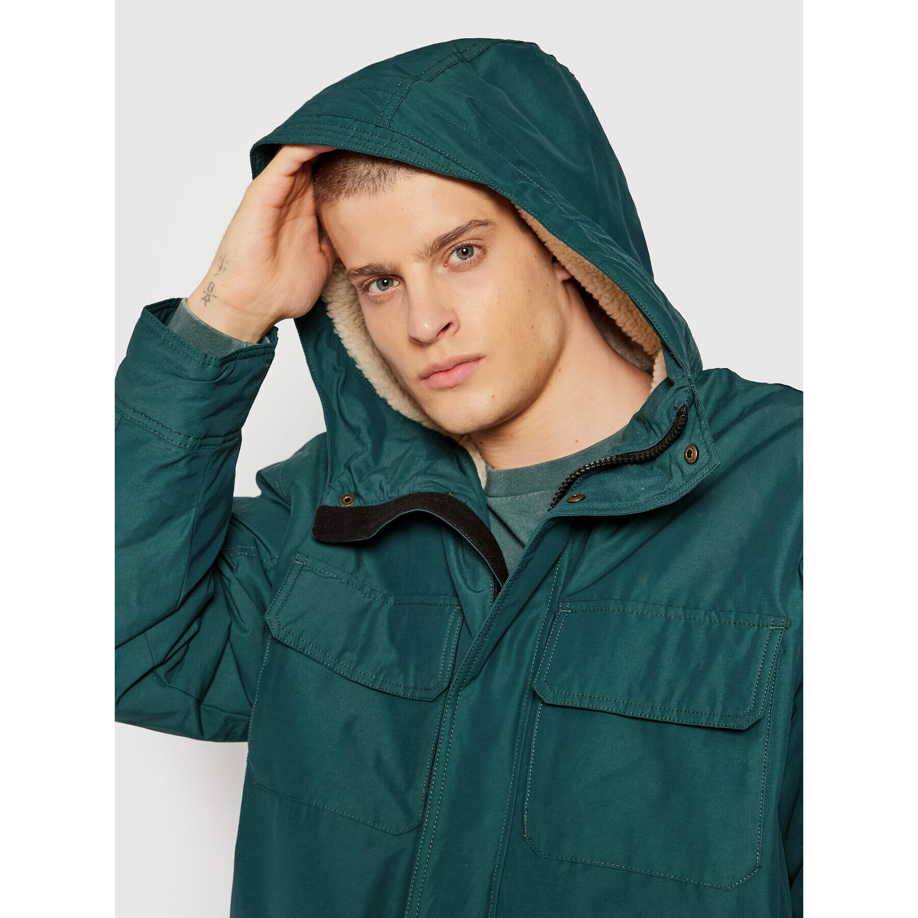 American Eagle Hanorac 010-0108-1354 Verde Regular Fit - Pled.ro