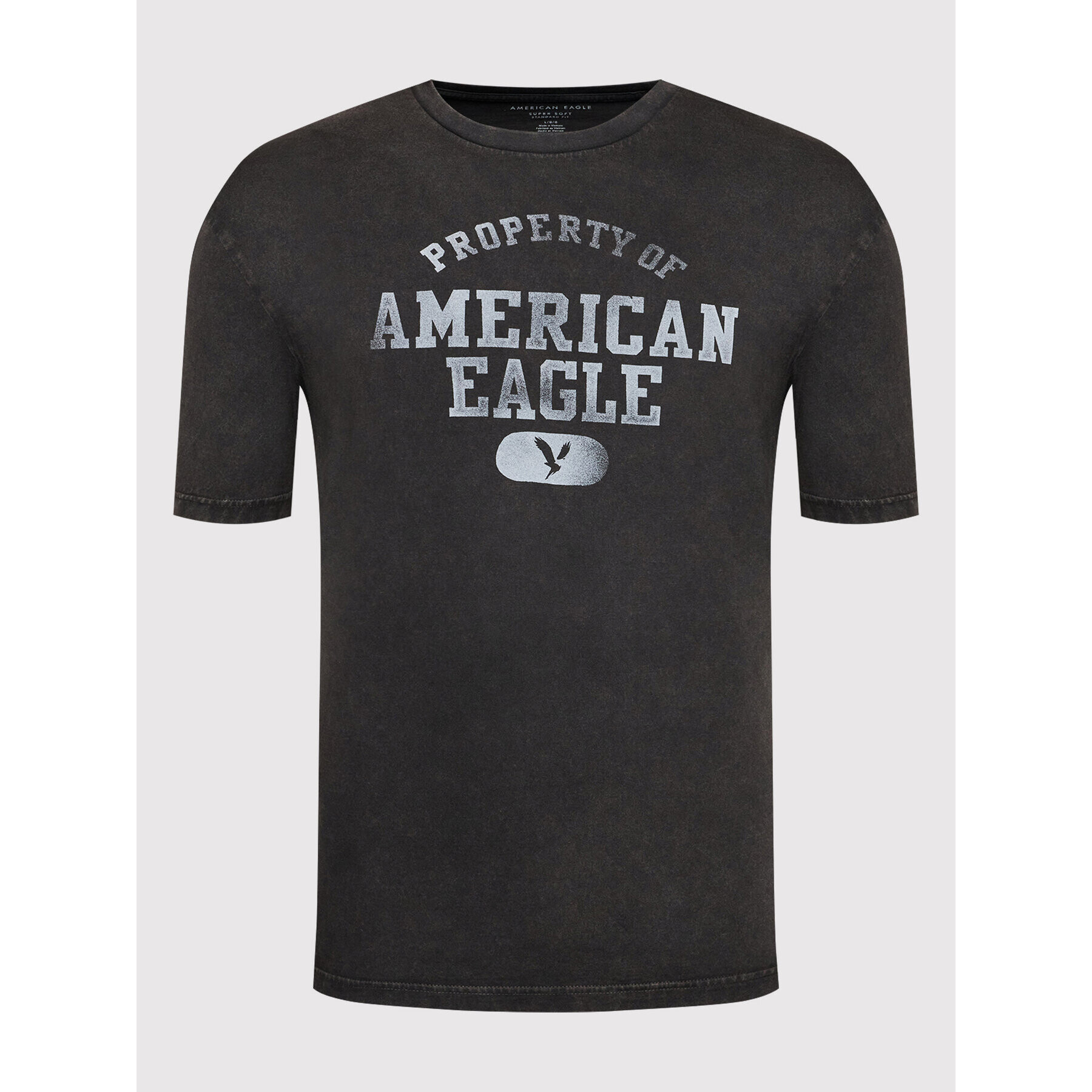 American Eagle Tricou 016-0181-5470 Gri Regular Fit - Pled.ro