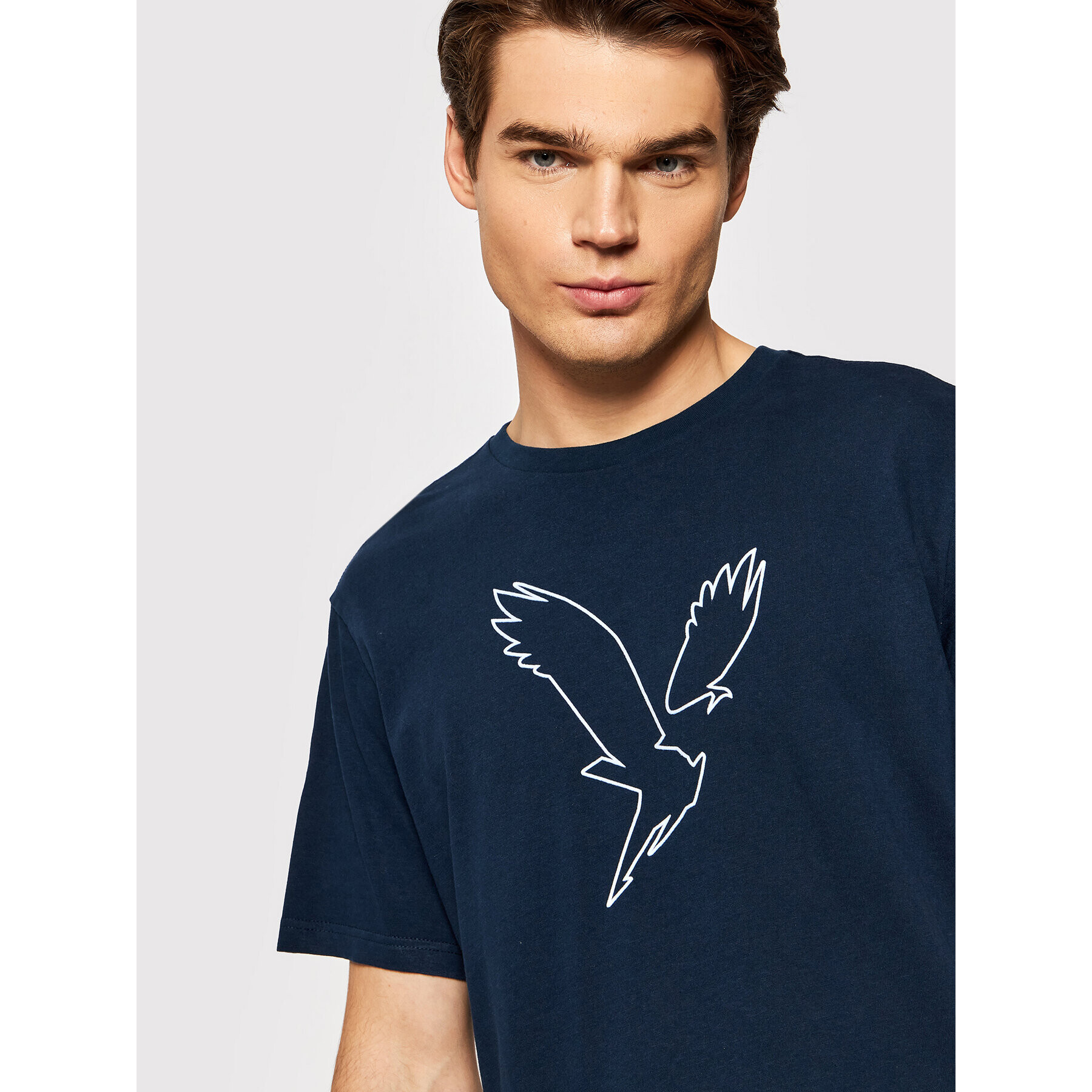 American Eagle Tricou 017-0181-5492 Bleumarin Regular Fit - Pled.ro