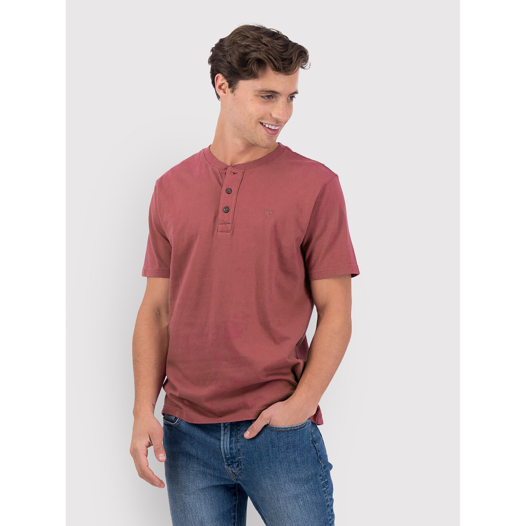 American Eagle Tricou 017-4165-1740 Vișiniu Regular Fit - Pled.ro