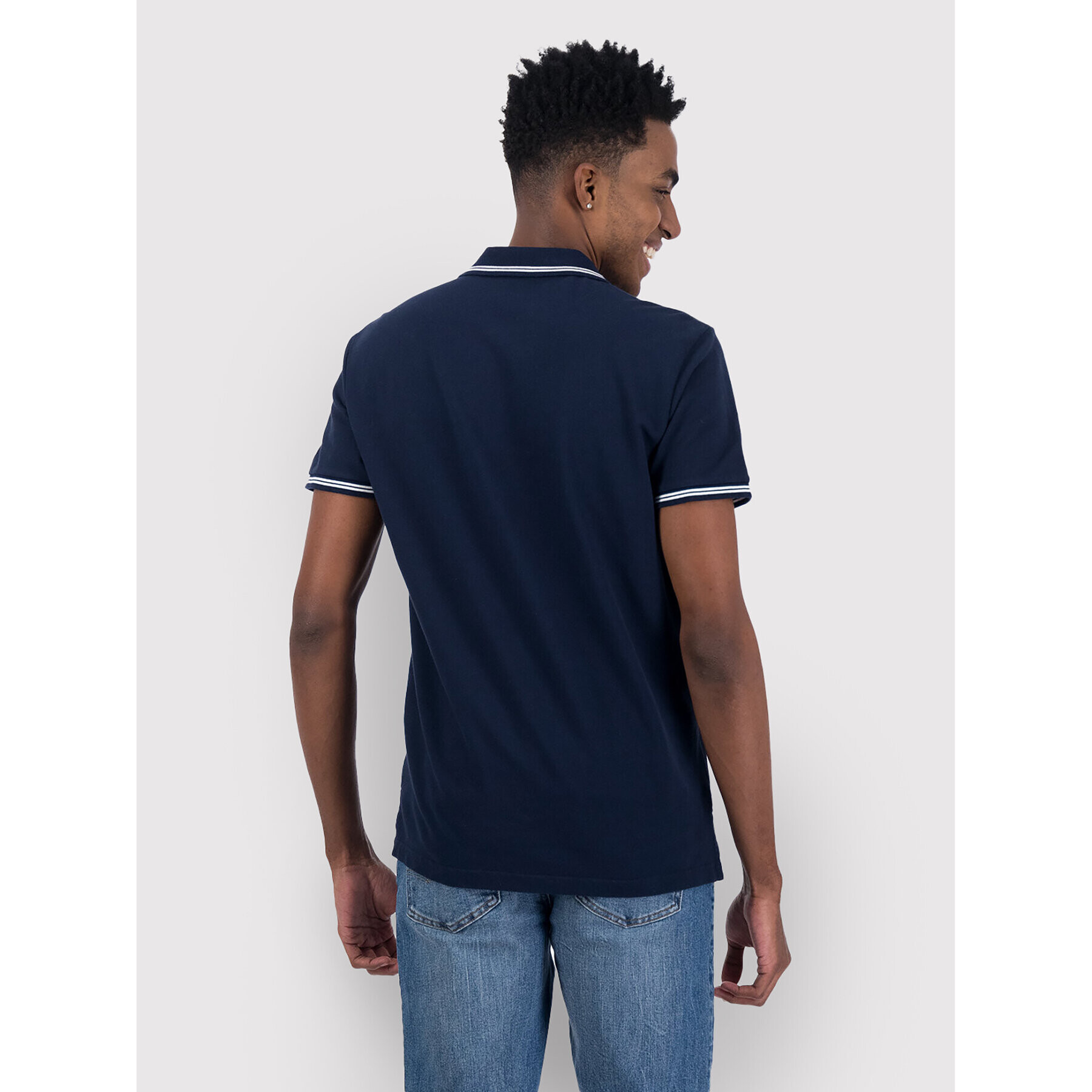 American Eagle Tricou polo 018-1165-9152 Bleumarin Slim Fit - Pled.ro