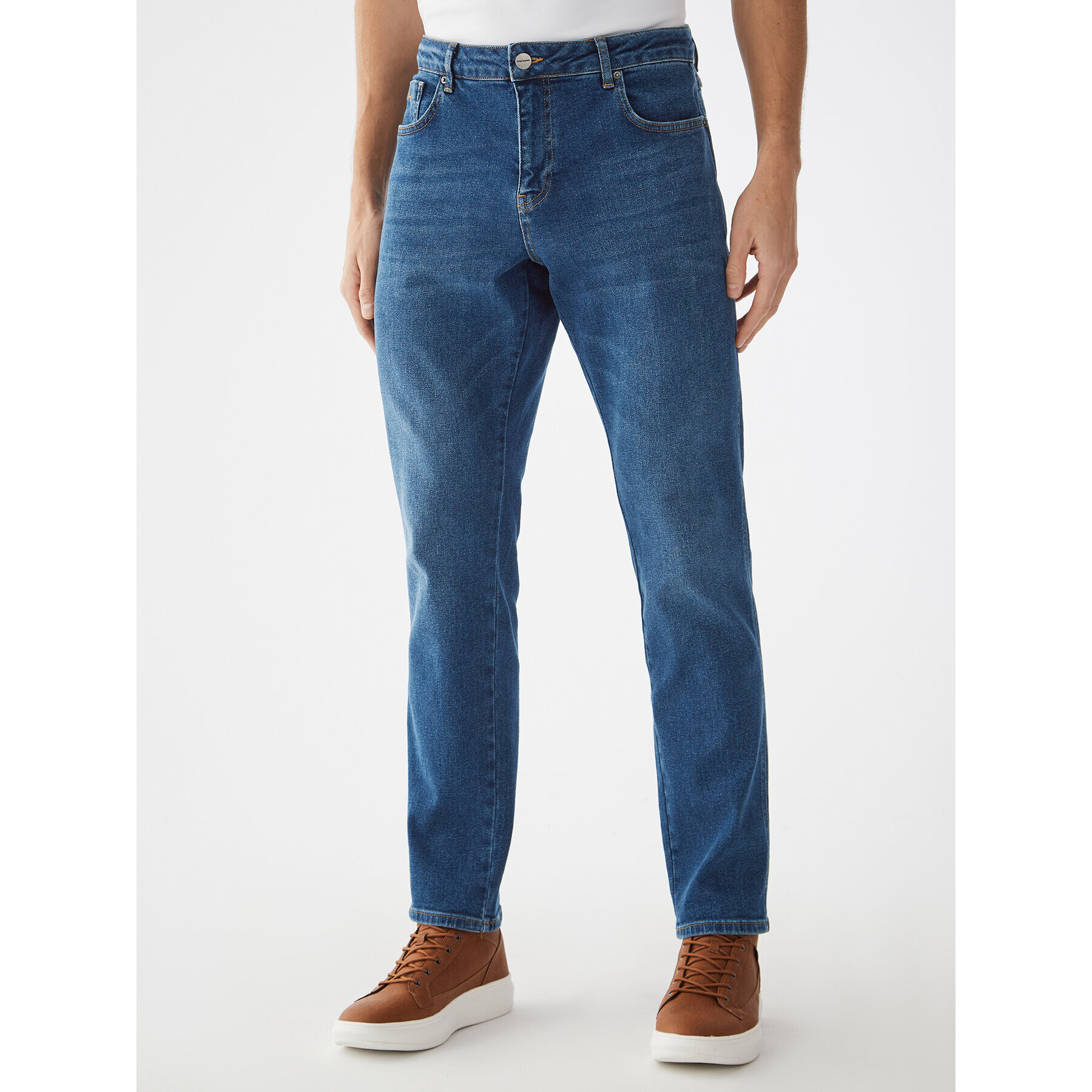 Americanos Blugi Austin Bleumarin Slim Leg - Pled.ro