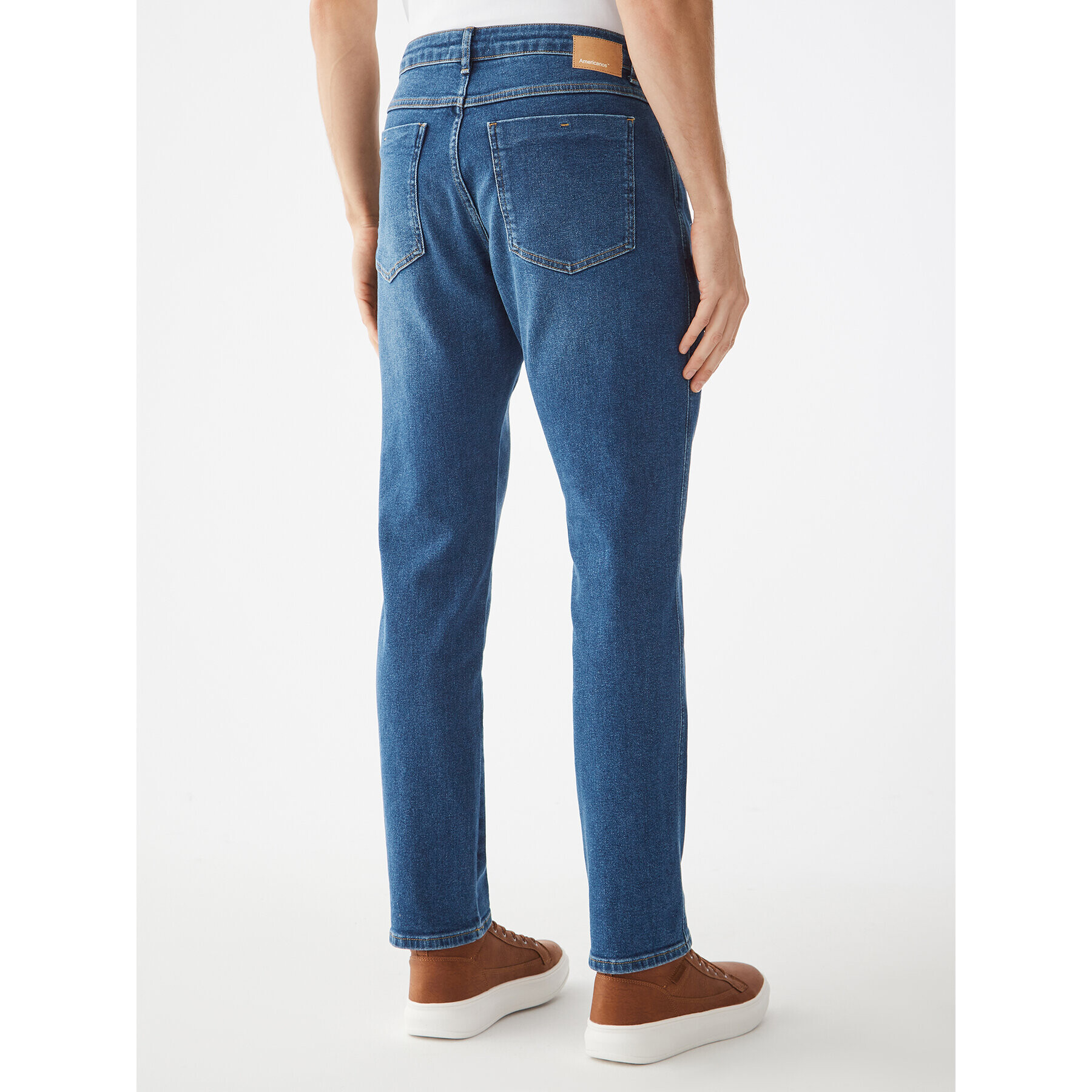 Americanos Blugi Austin Bleumarin Slim Leg - Pled.ro