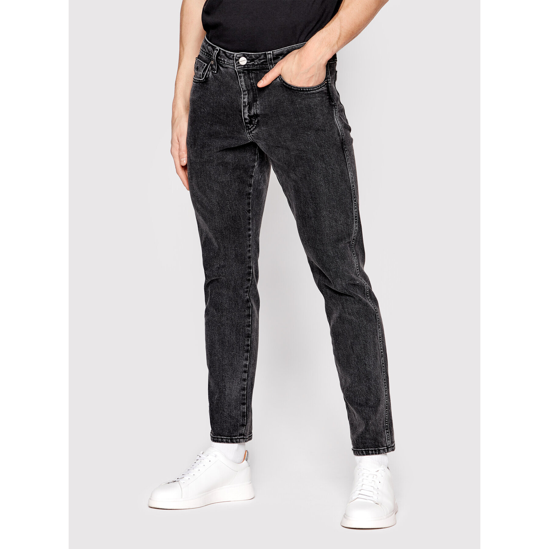 Americanos Blugi Austin Negru Slim Leg - Pled.ro