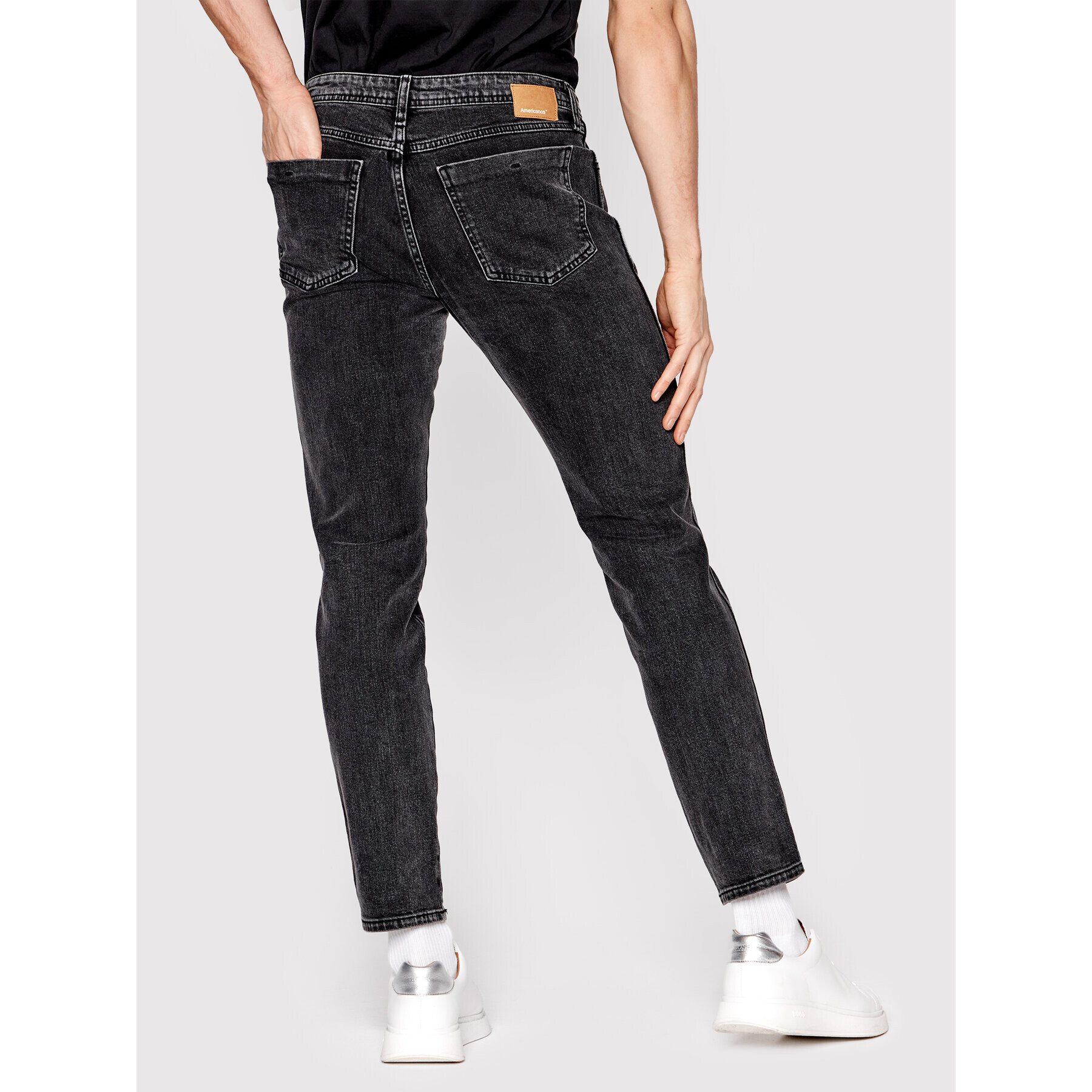 Americanos Blugi Austin Negru Slim Leg - Pled.ro