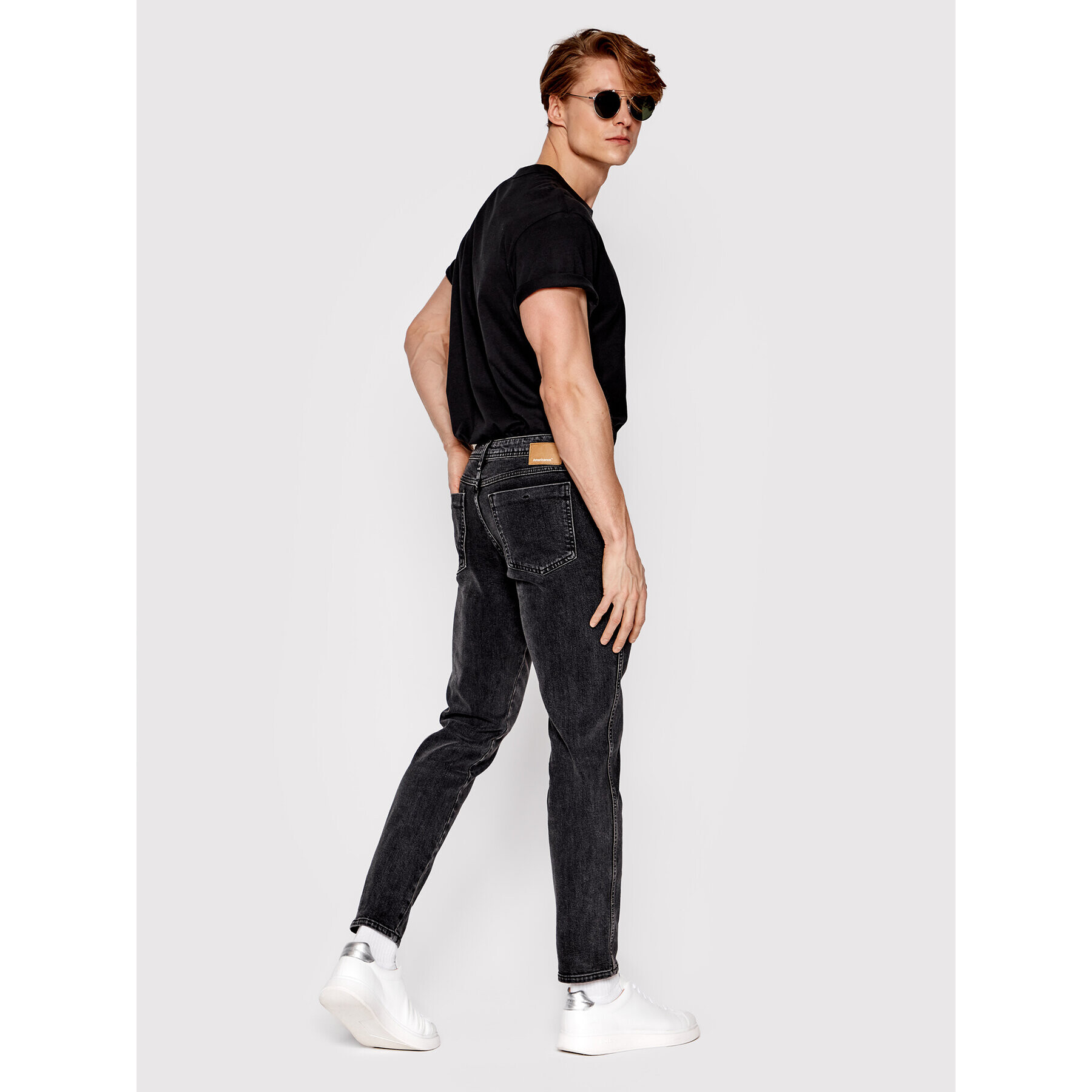 Americanos Blugi Austin Negru Slim Leg - Pled.ro