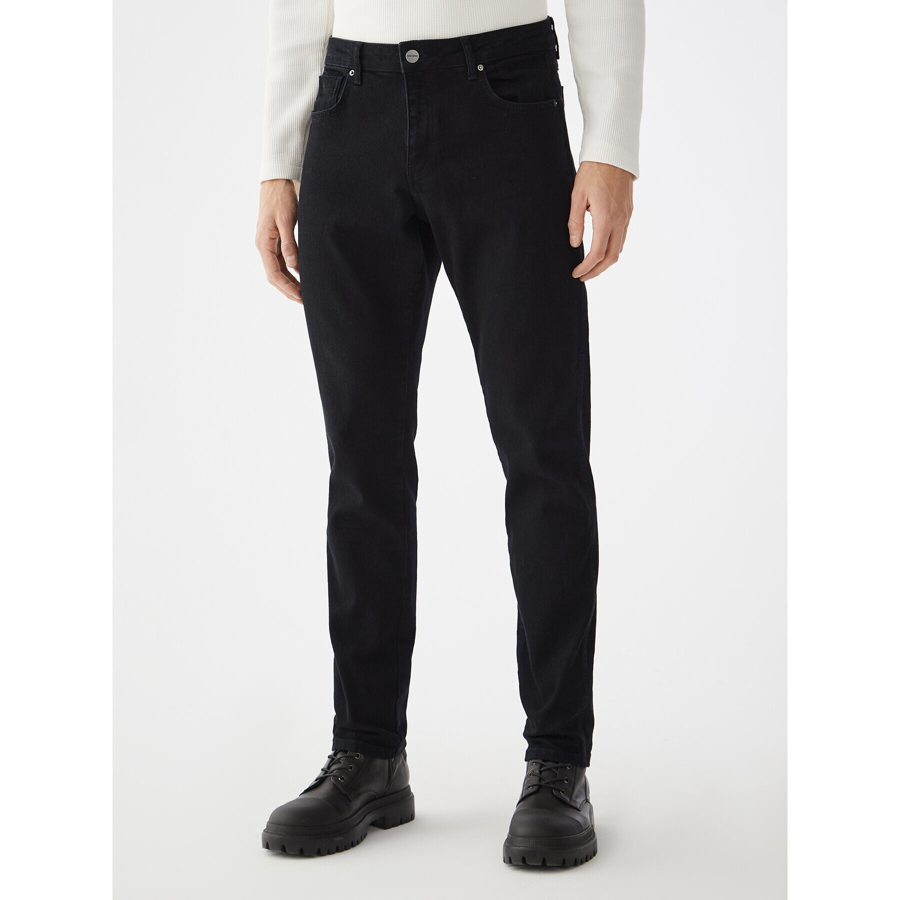 Americanos Blugi Austin Negru Slim Leg - Pled.ro