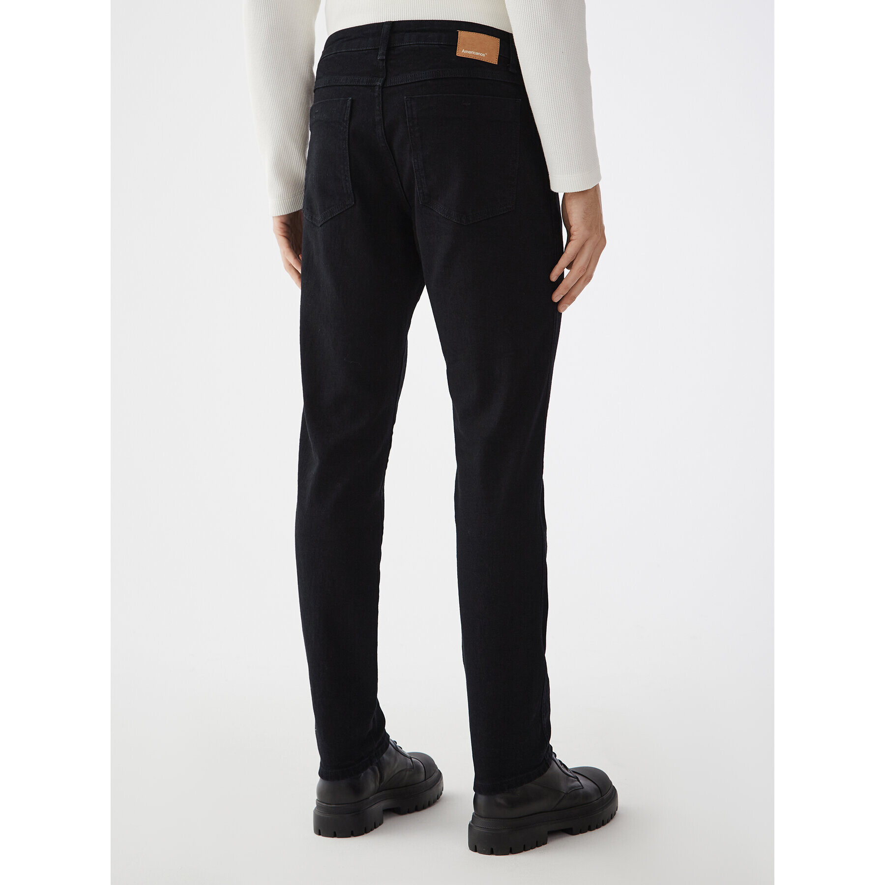 Americanos Blugi Austin Negru Slim Leg - Pled.ro