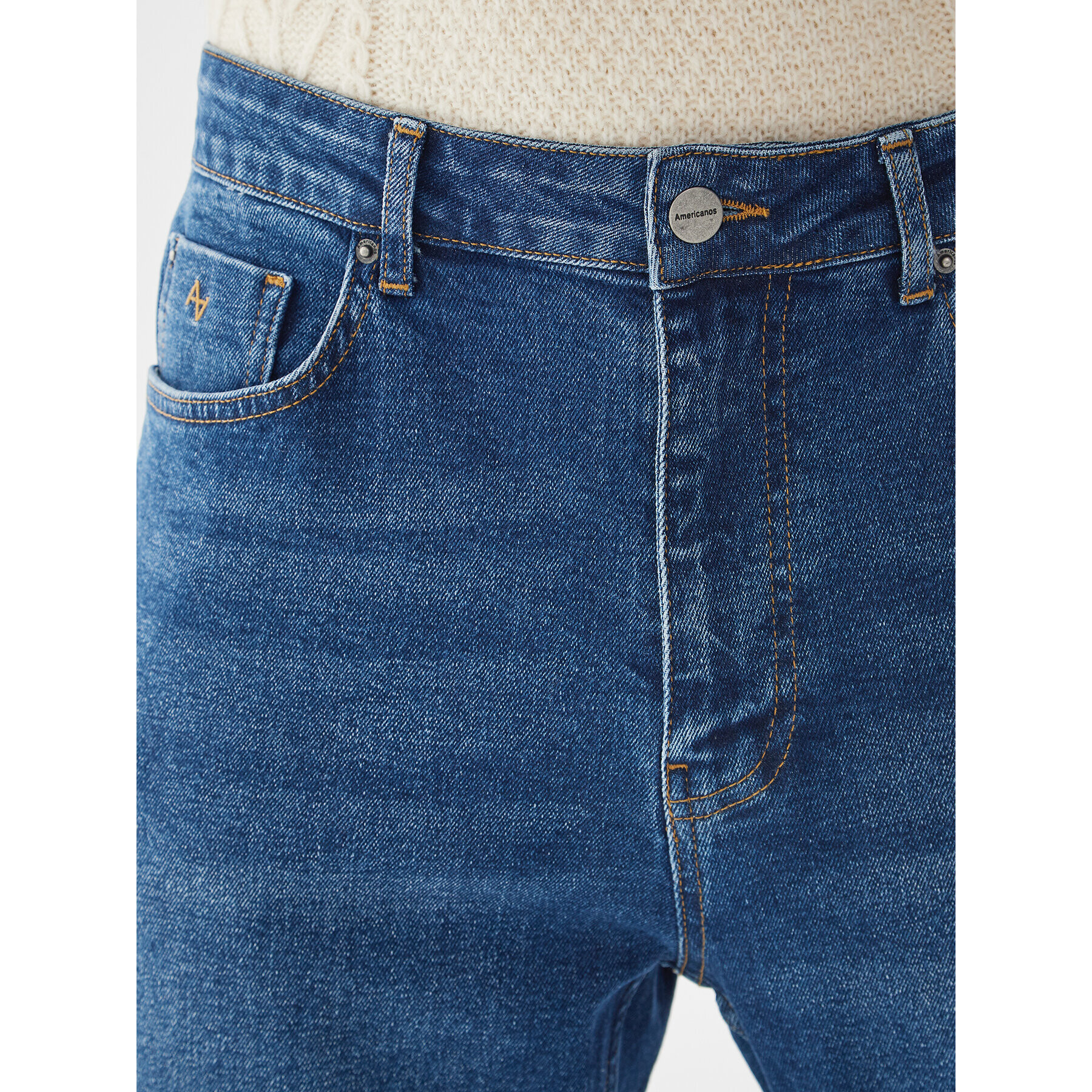 Americanos Blugi Montevideo Bleumarin Tapered Leg - Pled.ro