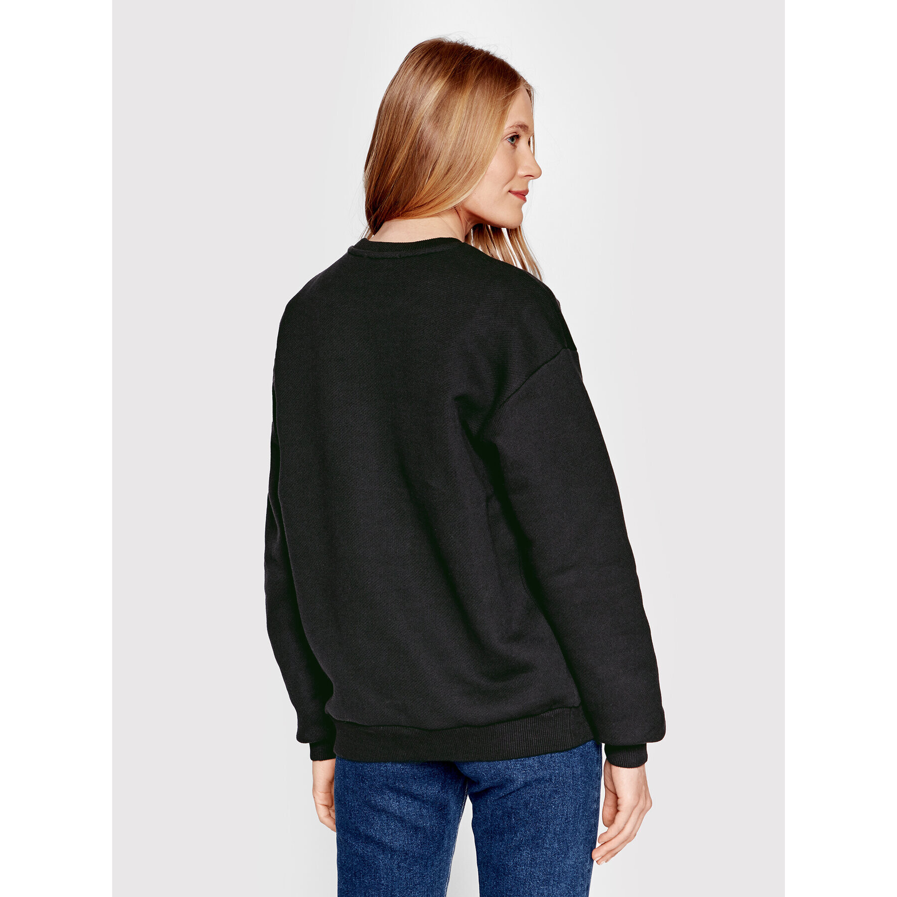 Americanos Bluză Unisex Portland Crewneck Negru Relaxed Fit - Pled.ro