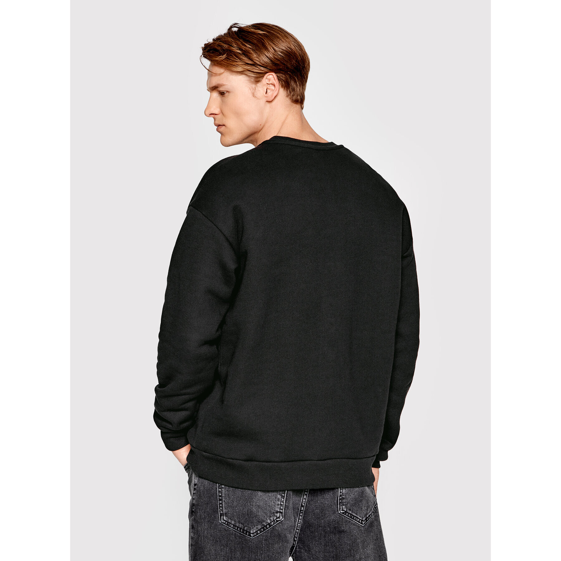 Americanos Bluză Unisex Portland Crewneck Negru Relaxed Fit - Pled.ro