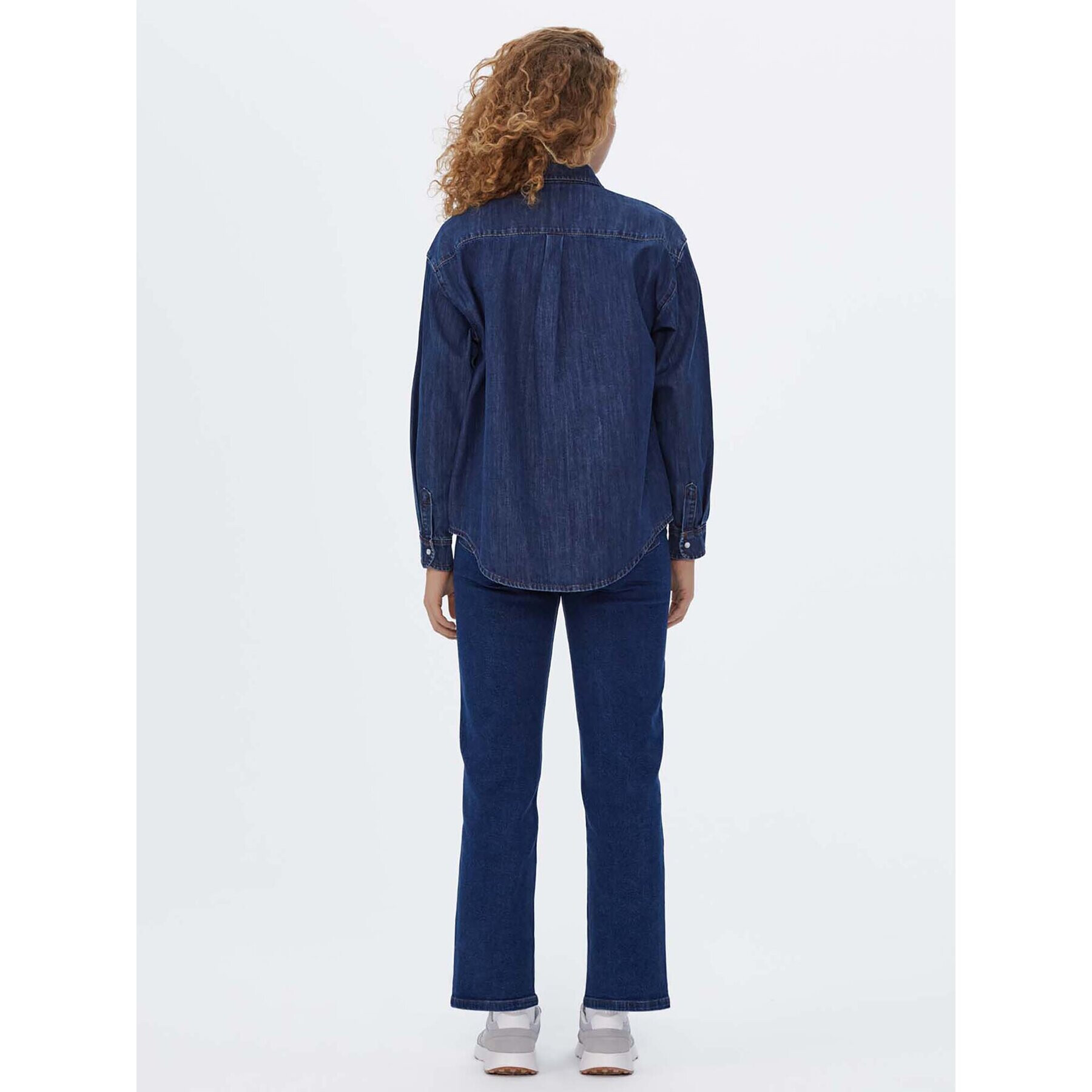 Americanos cămașă de blugi Unisex Michigan Bleumarin Oversize - Pled.ro