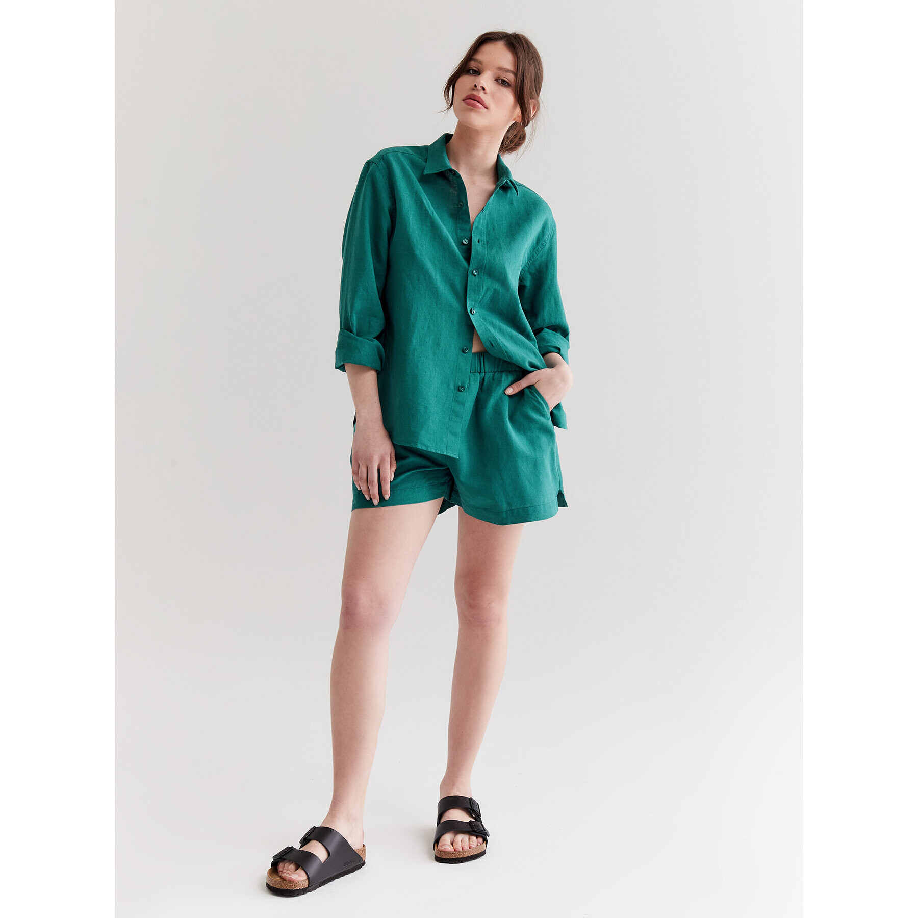 Americanos Cămașă Unisex Mendoza Verde Regular Fit - Pled.ro