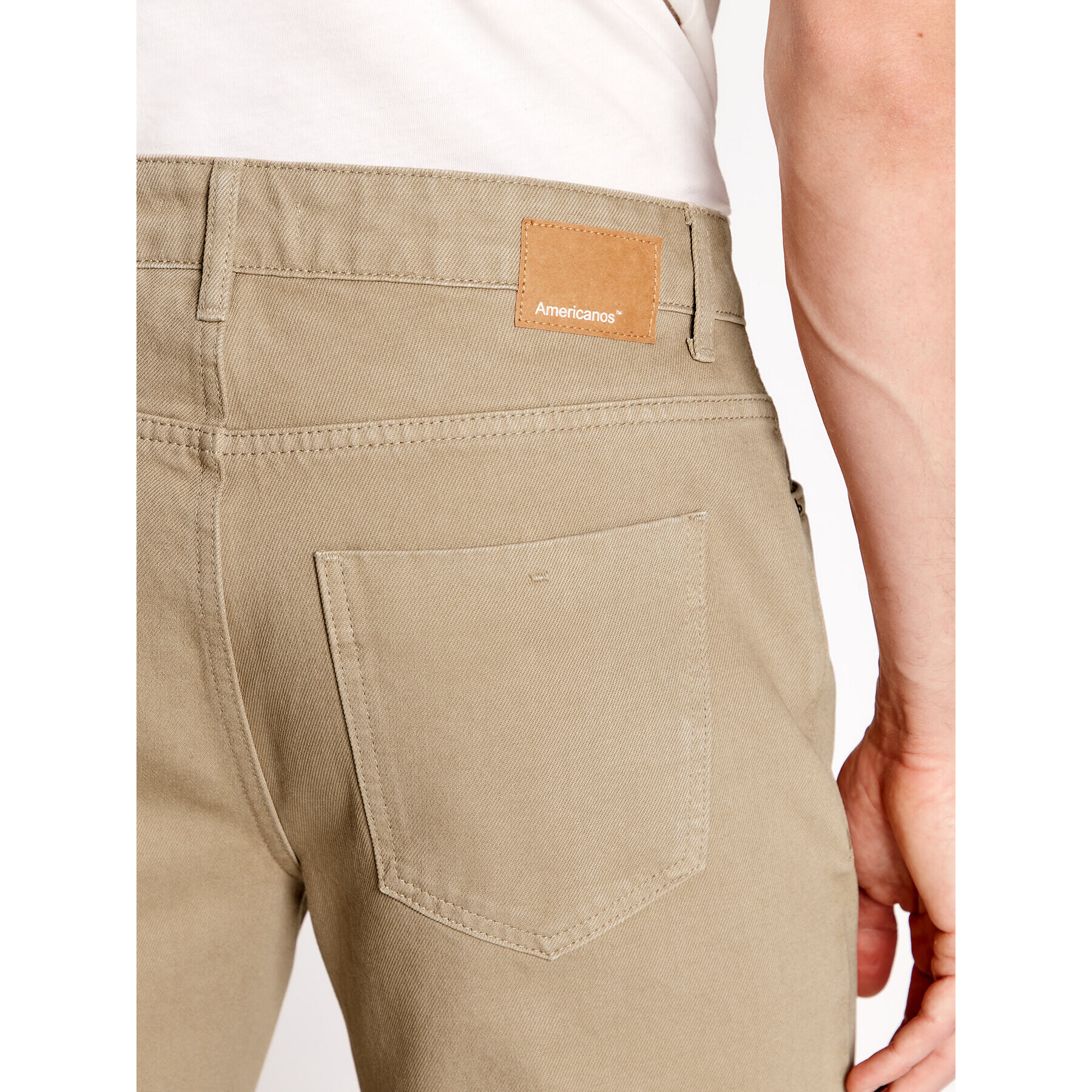 Americanos Pantaloni scurți de blugi Warren Bej Regular Fit - Pled.ro