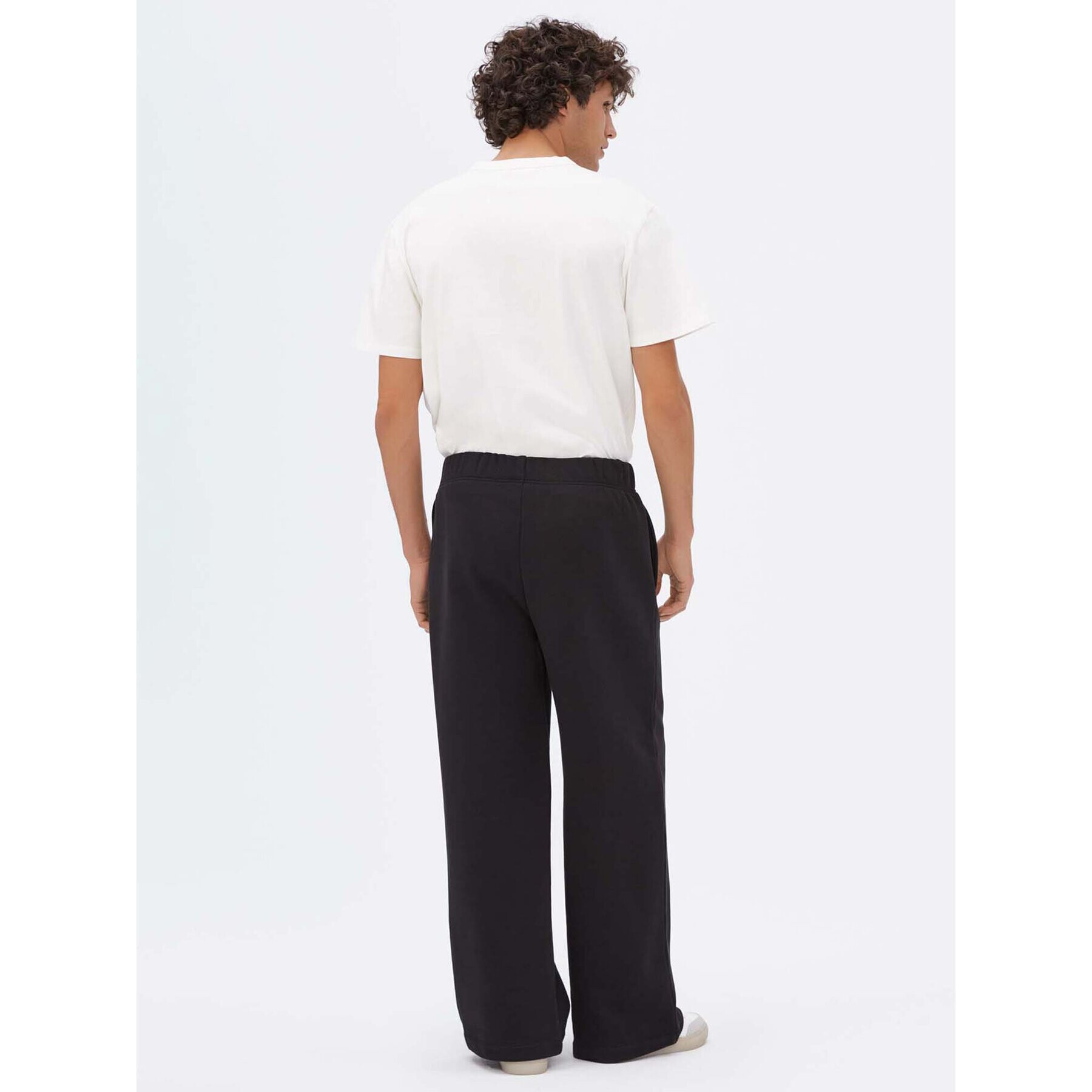 Americanos Pantaloni trening Unisex Chicago Negru Wide Leg - Pled.ro