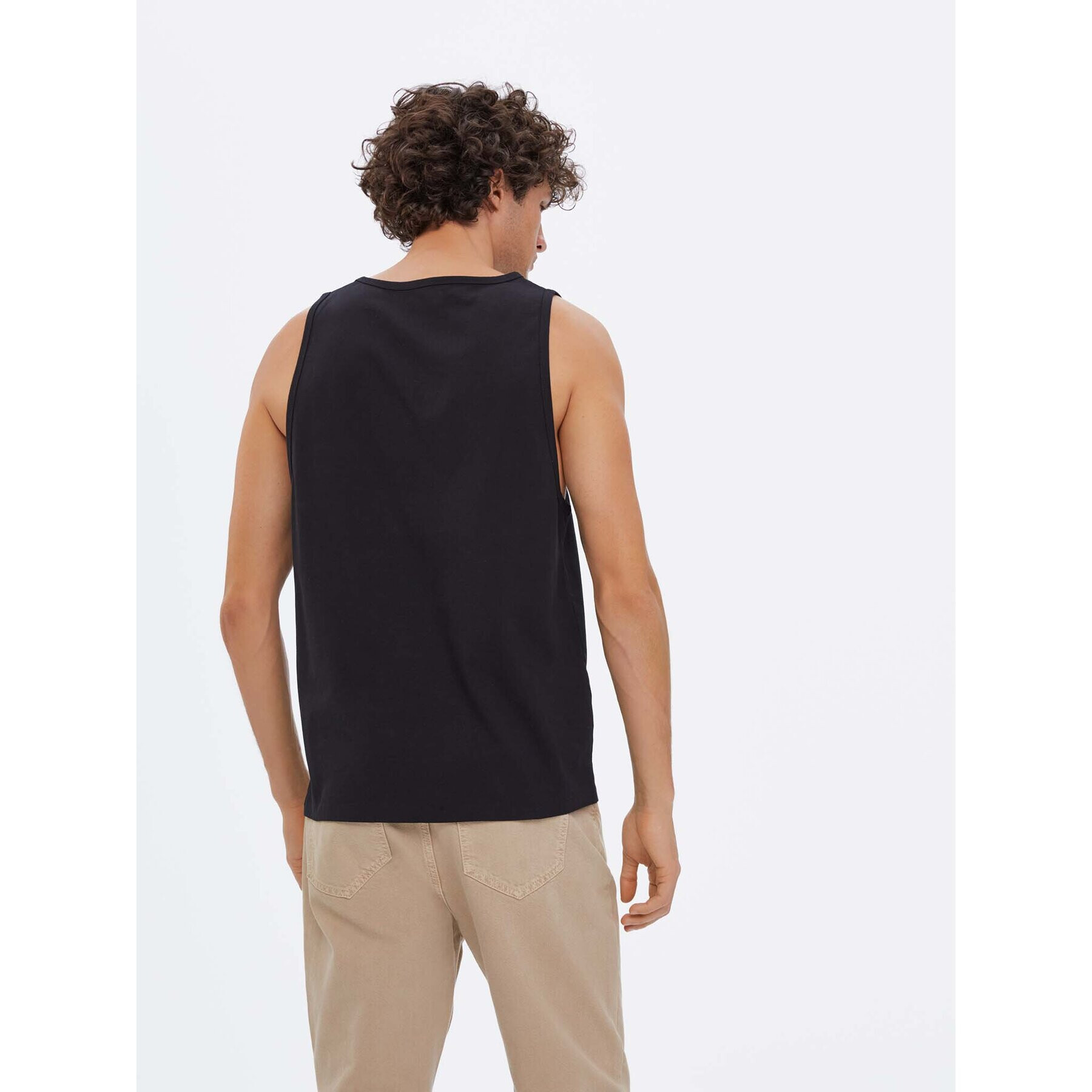 Americanos Tank top Kingston Negru Regular Fit - Pled.ro