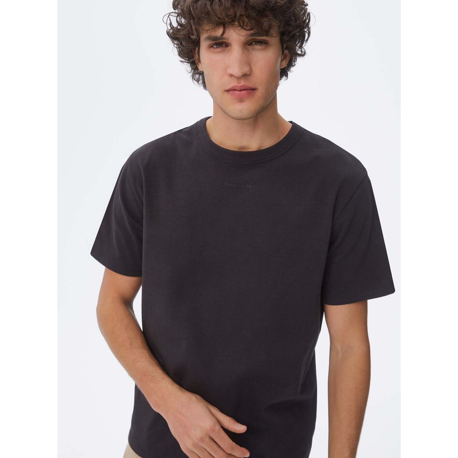 Americanos Tricou Iowa Negru Regular Fit - Pled.ro