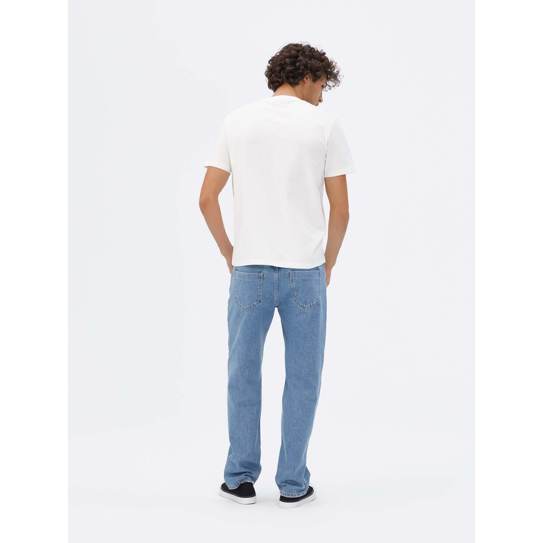 Americanos Tricou Omaha Basic Alb Regular Fit - Pled.ro