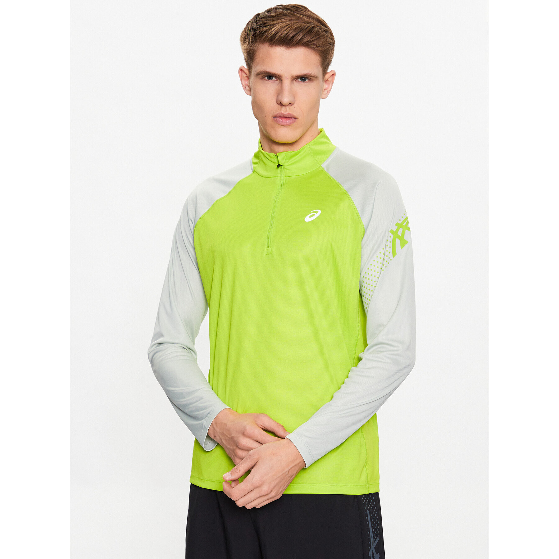 Asics Longsleeve Icon 2011C732 Verde Regular Fit - Pled.ro