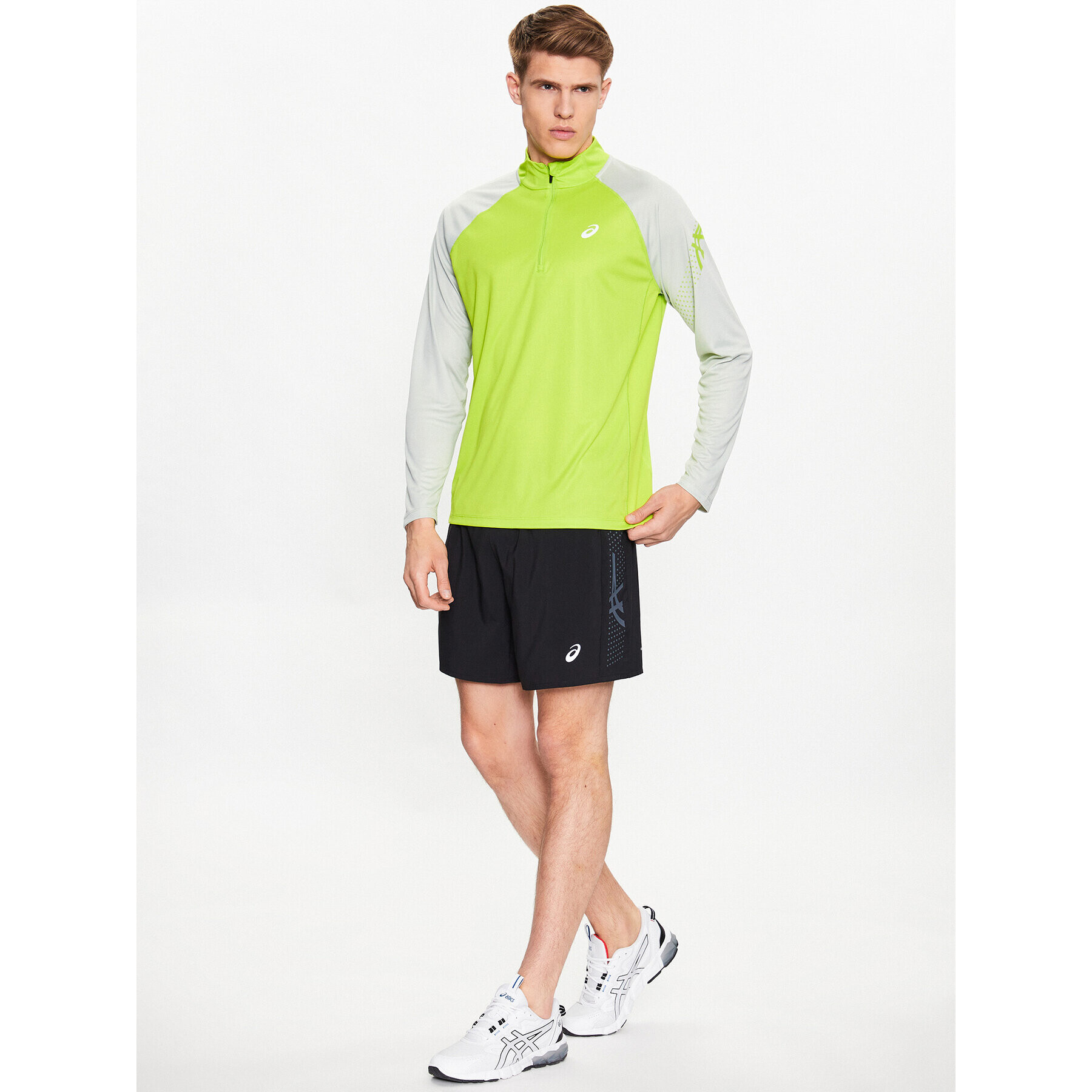 Asics Longsleeve Icon 2011C732 Verde Regular Fit - Pled.ro