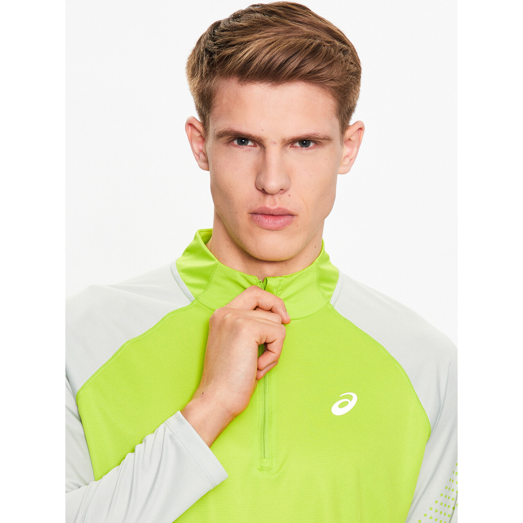 Asics Longsleeve Icon 2011C732 Verde Regular Fit - Pled.ro