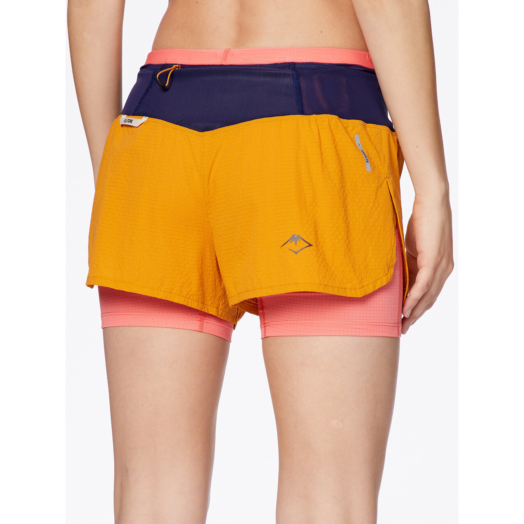 Asics Pantaloni scurți sport Fujitrail 2-N-1 Short Portocaliu Regular Fit - Pled.ro