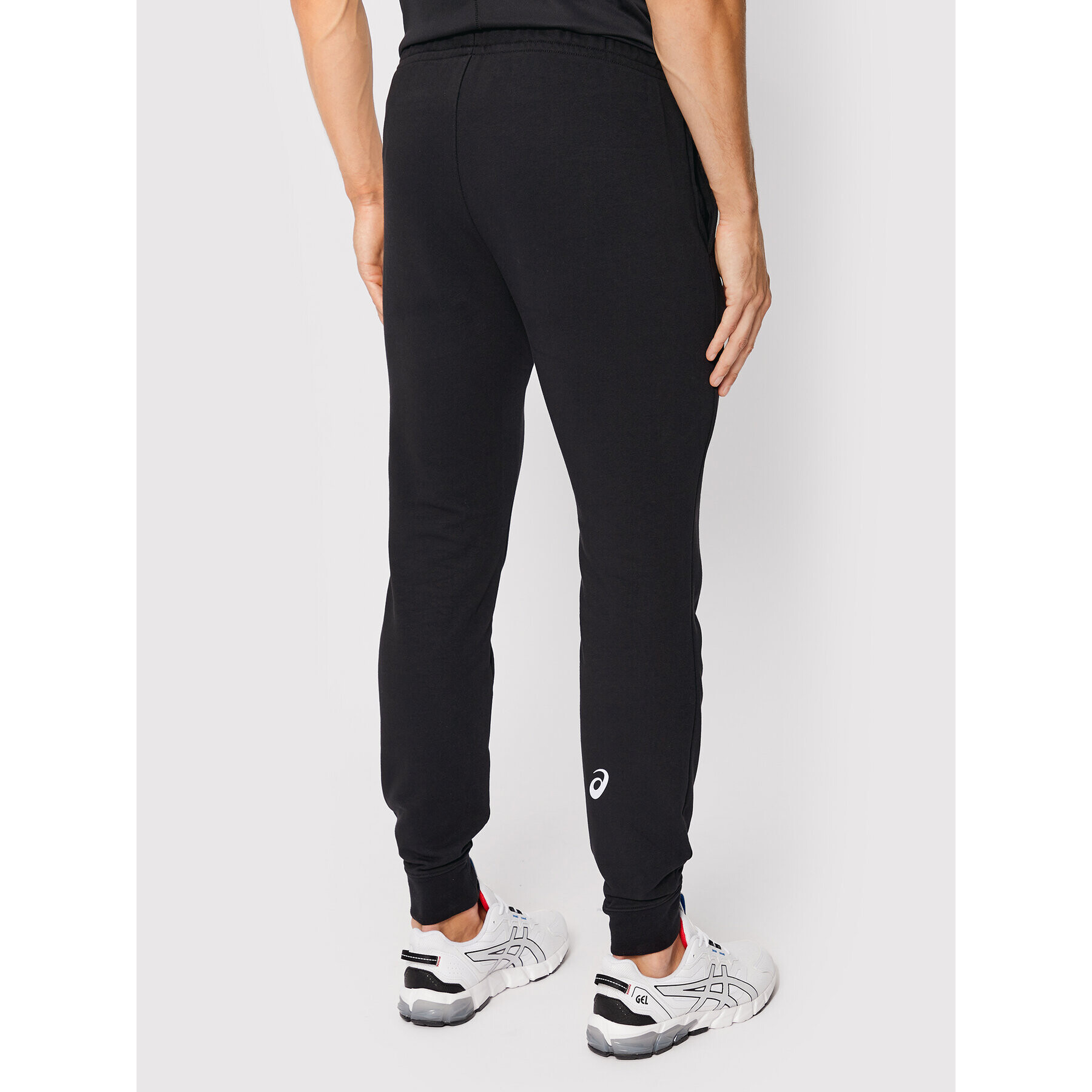 Asics Pantaloni trening Big Logo 2031A977 Negru Slim Fit - Pled.ro