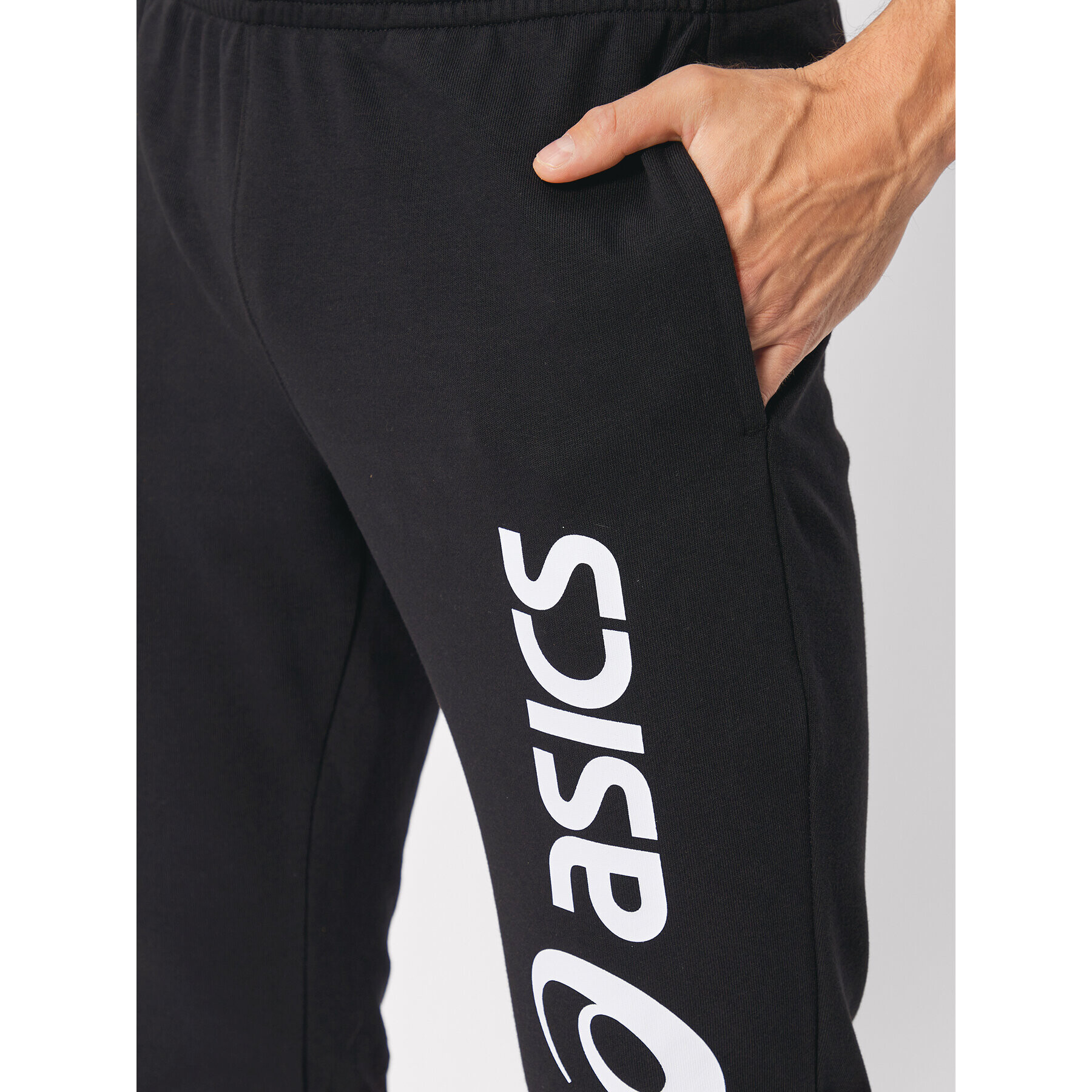 Asics Pantaloni trening Big Logo 2031A977 Negru Slim Fit - Pled.ro