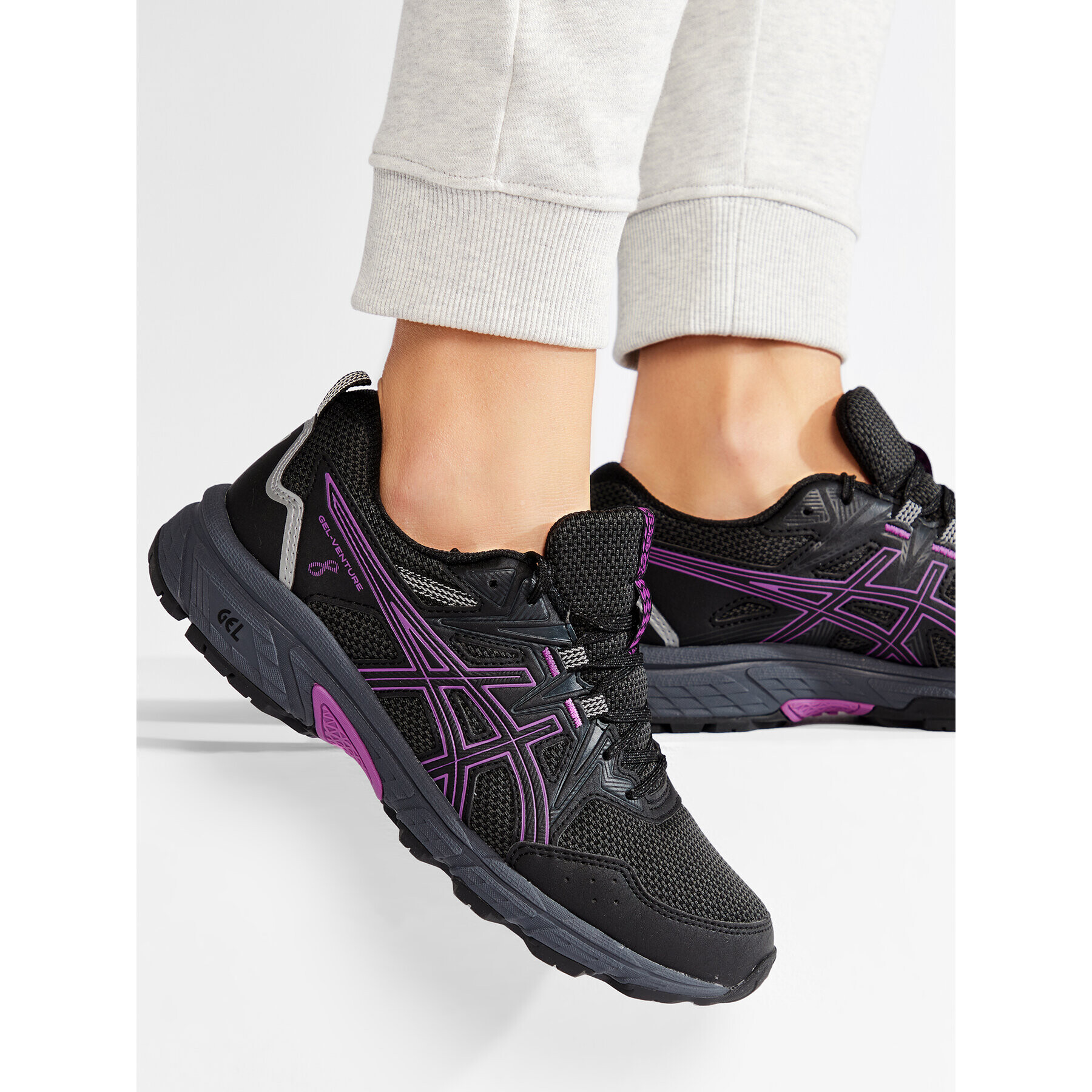 Asics Pantofi Gel-Venture 8 1012A708 Negru - Pled.ro