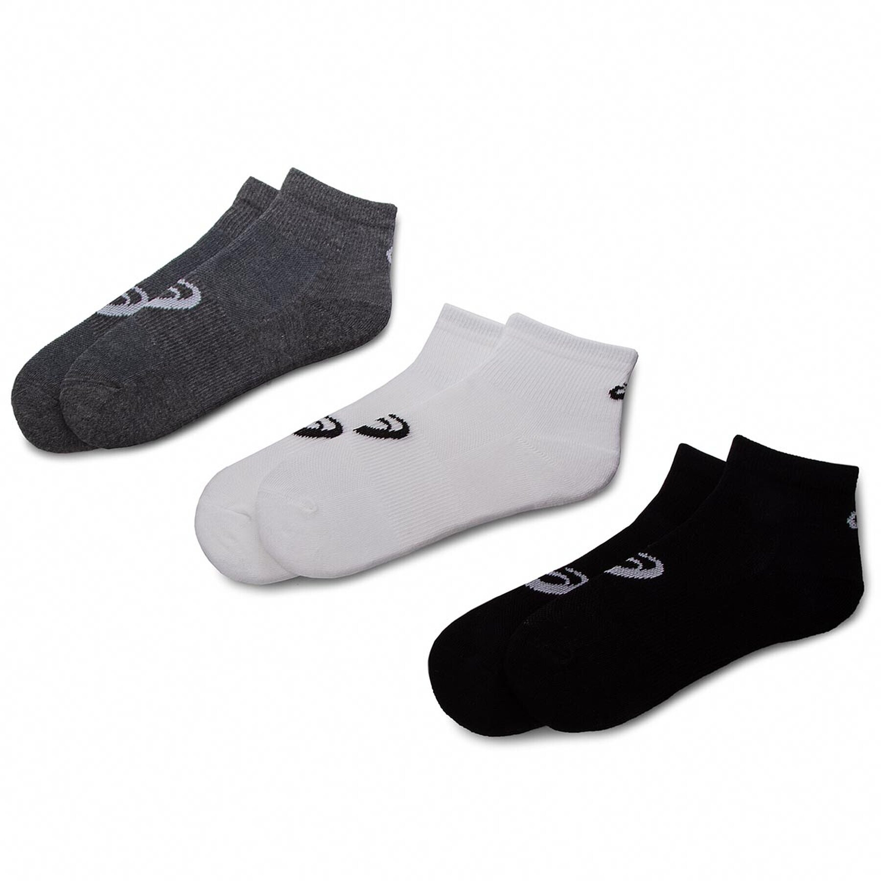 Asics Set de 3 perechi de șosete joase unisex 3PPK Quarter Sock 155205 Gri - Pled.ro