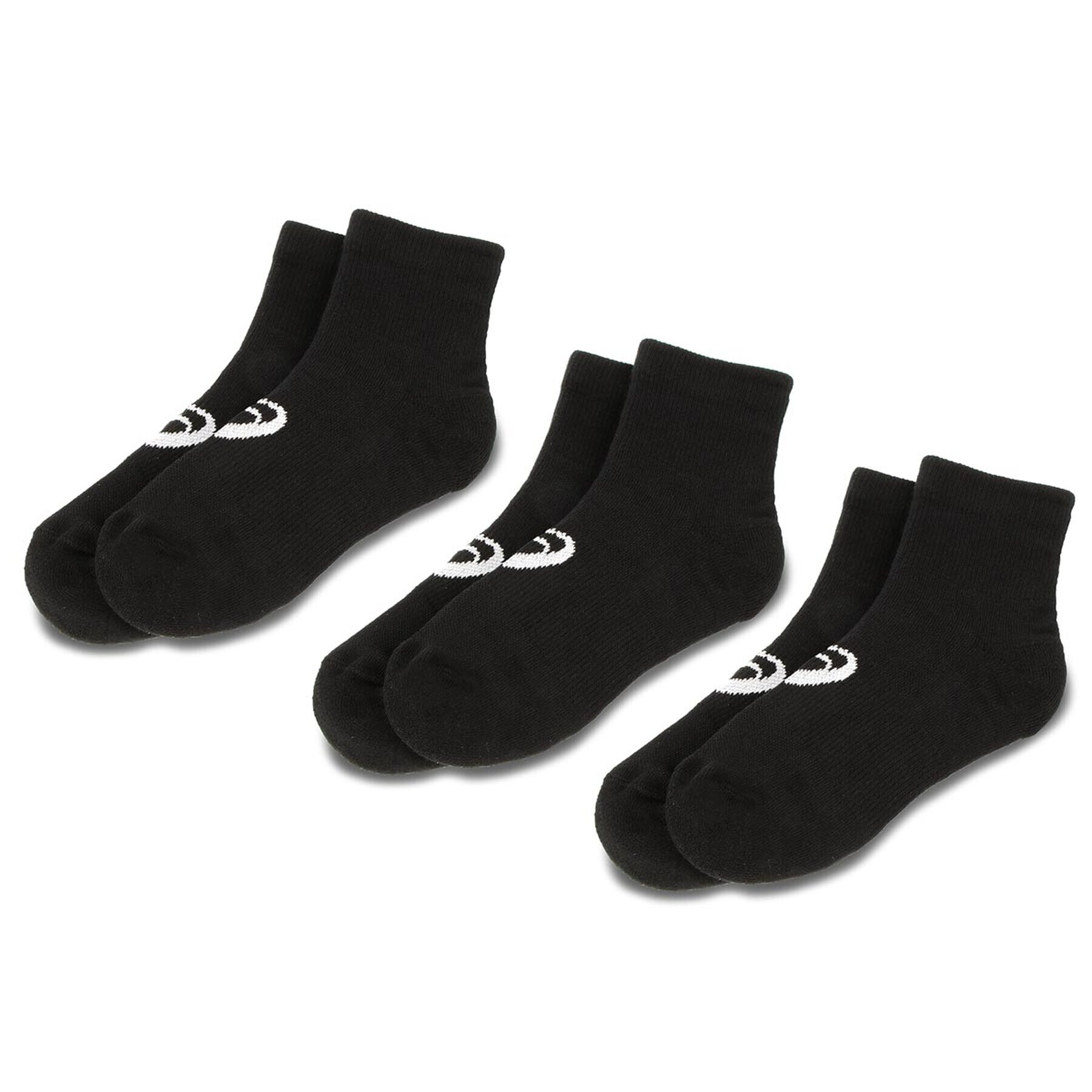 Asics Set de 3 perechi de șosete joase unisex 3PPK Quarter Sock 155205 Negru - Pled.ro