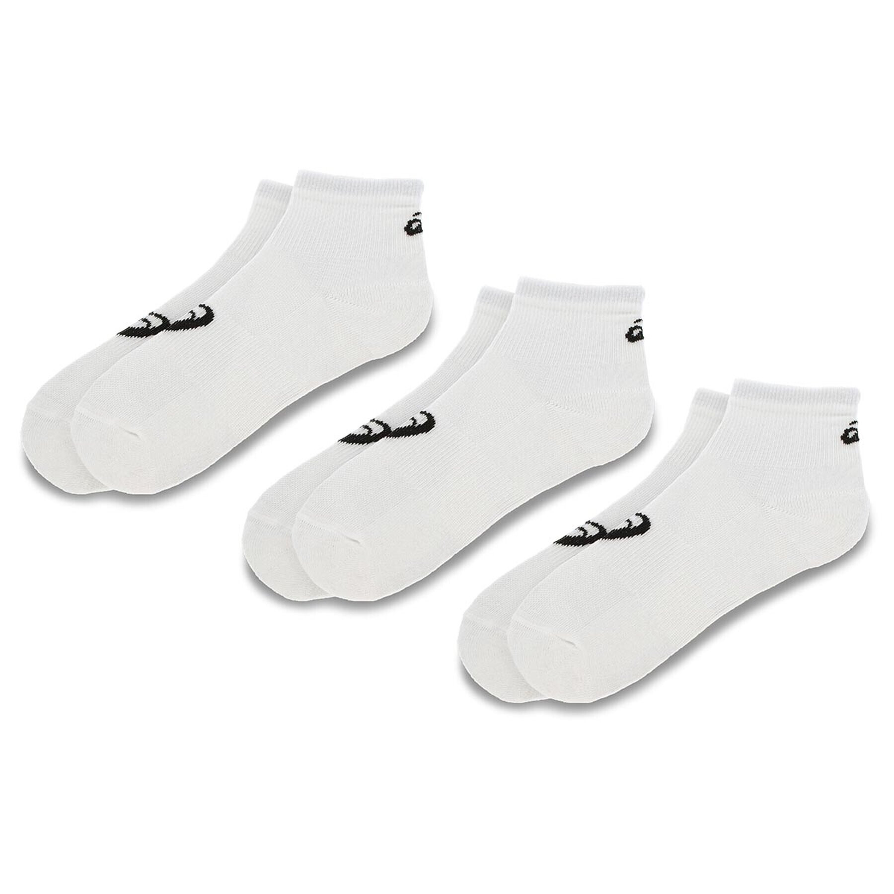 Asics Set de 3 perechi de șosete joase unisex 3PPK Quarter Sock 155205 Alb - Pled.ro