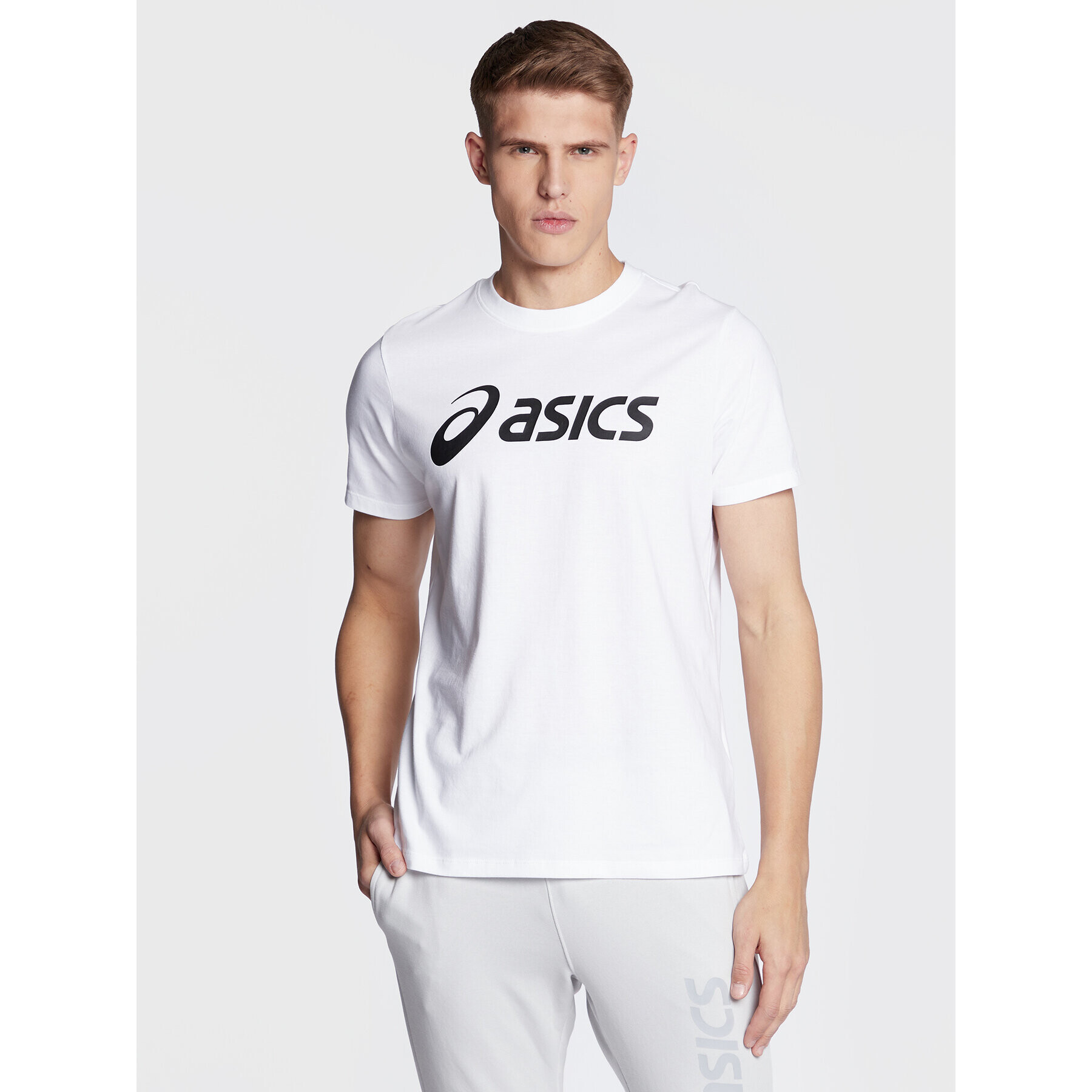 Asics Tricou Big Logo 2031A978 Alb Regular Fit - Pled.ro