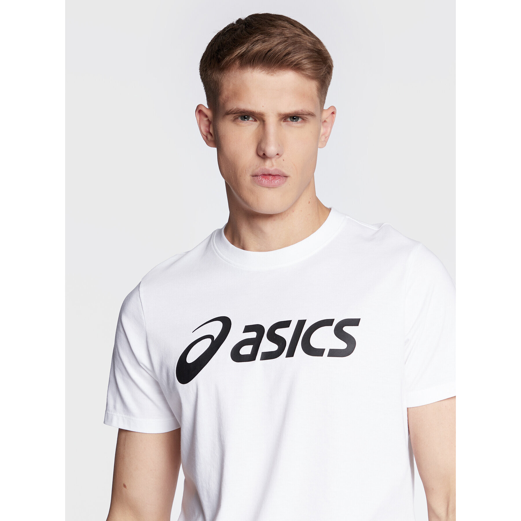 Asics Tricou Big Logo 2031A978 Alb Regular Fit - Pled.ro