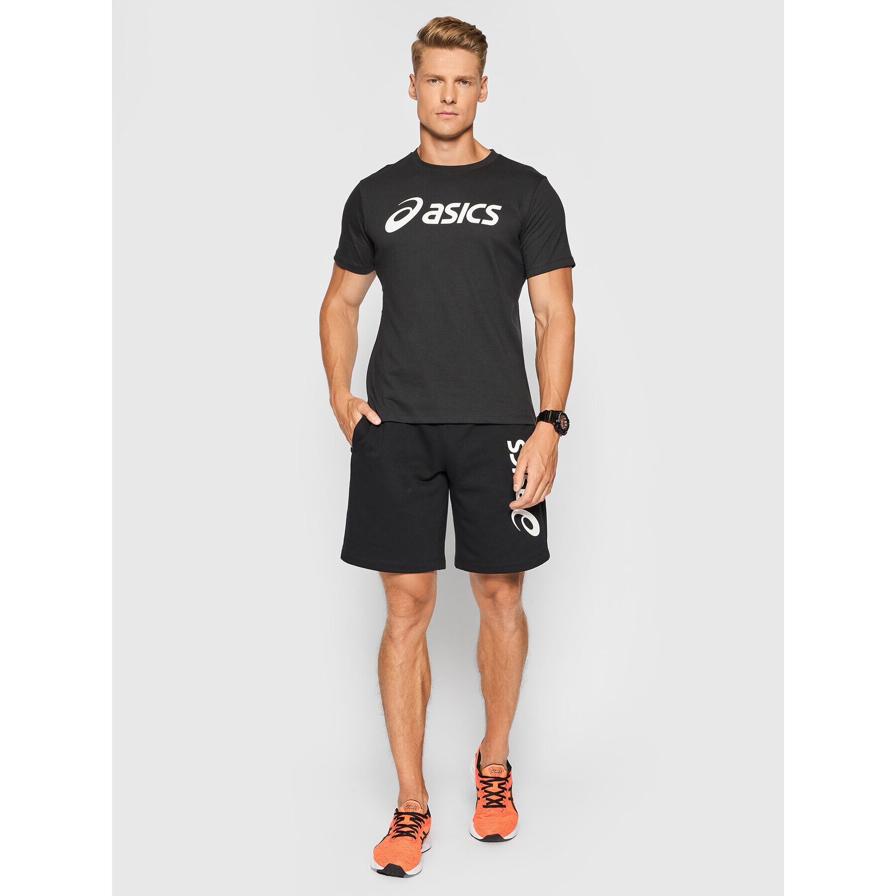 Asics Tricou Big Logo 2031A978 Negru Regular Fit - Pled.ro