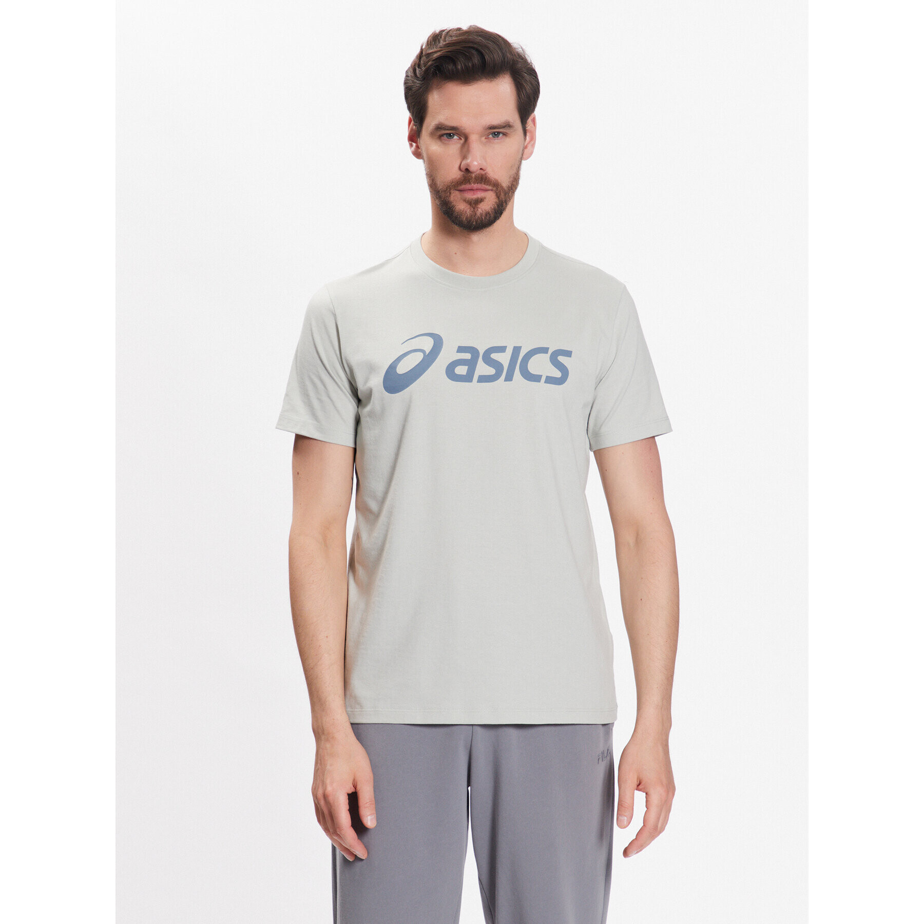 Asics Tricou Big Logo 2031A978 Verde Regular Fit - Pled.ro