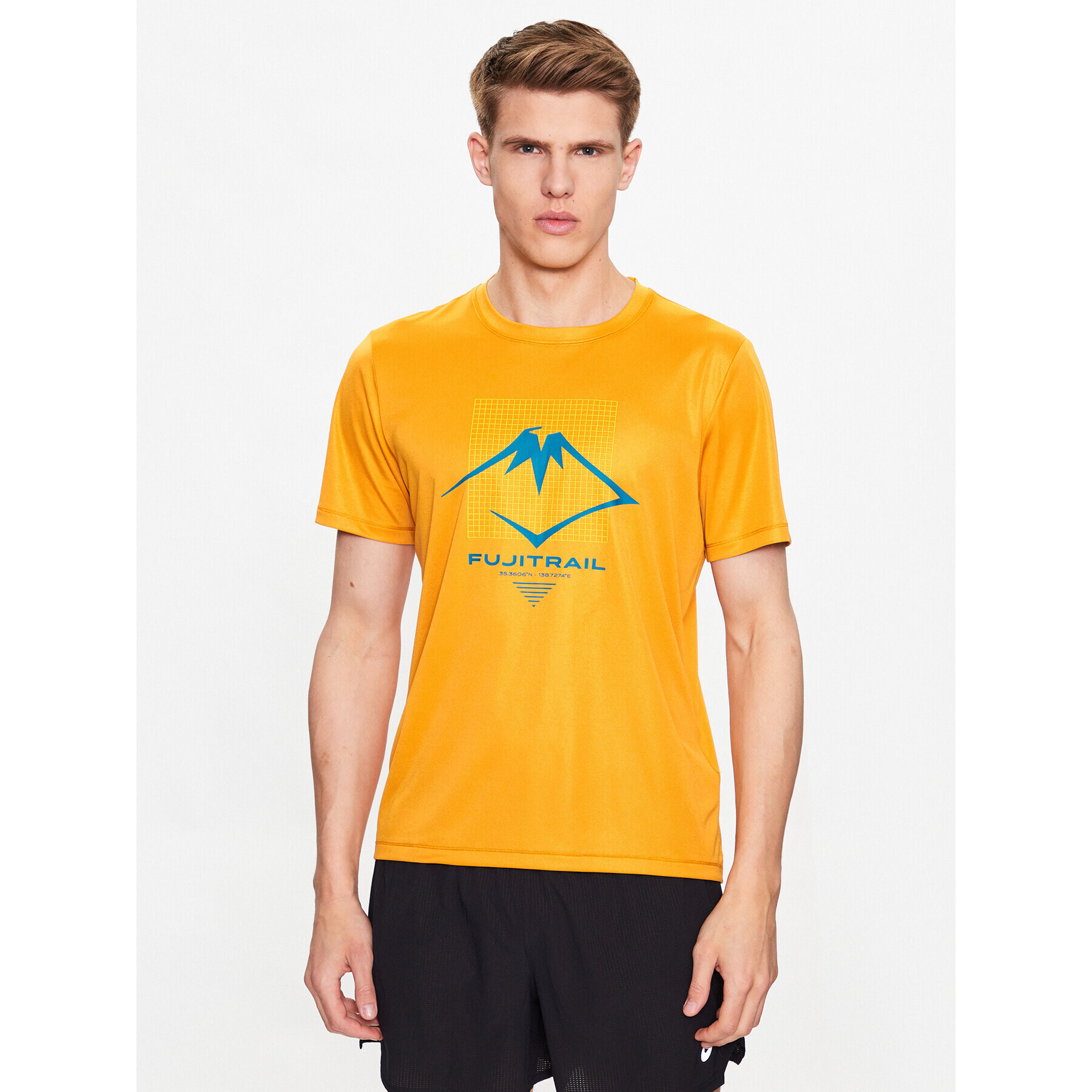 Asics Tricou Fujitrail Logo SS Top Tee Galben Regular Fit - Pled.ro