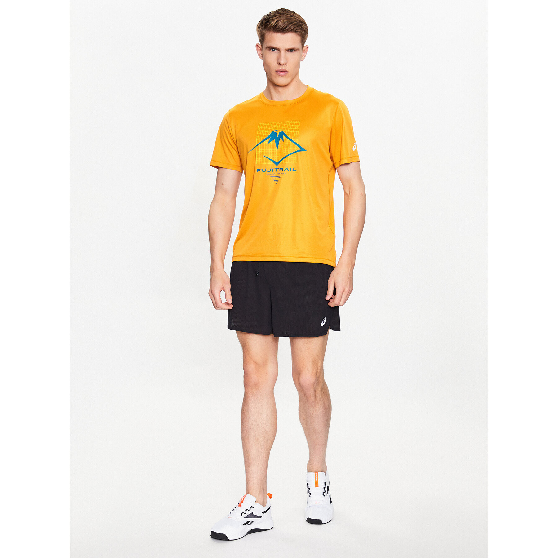 Asics Tricou Fujitrail Logo SS Top Tee Galben Regular Fit - Pled.ro