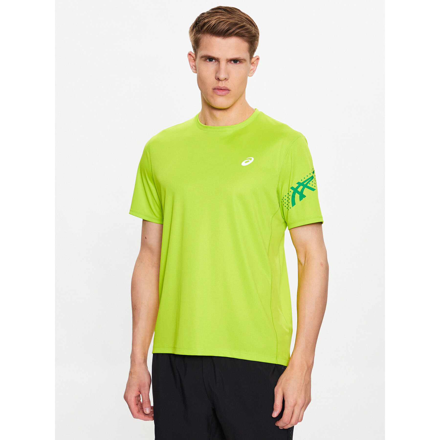 Asics Tricou Icon 2011C734 Verde Regular Fit - Pled.ro