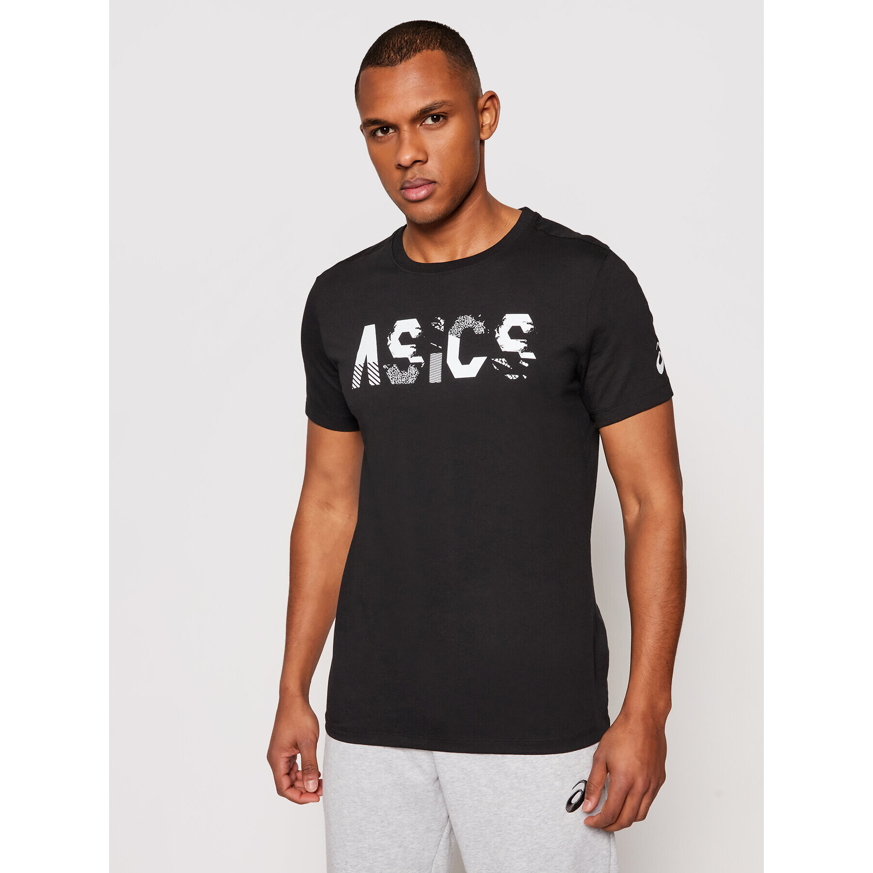 Asics Tricou Seasonal Logo Tee 2031C157 Negru Regular Fit - Pled.ro