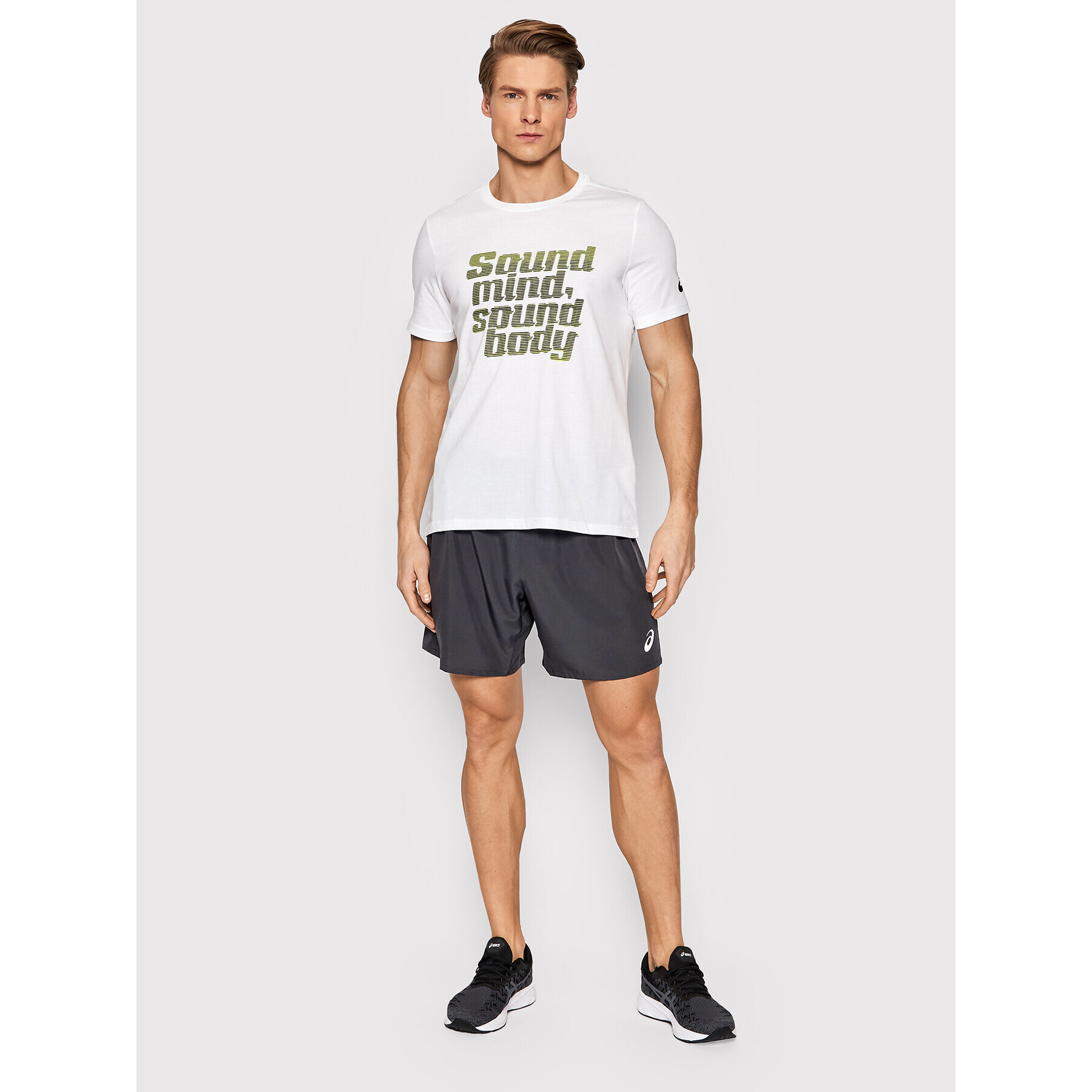 Asics Tricou Smsb Graphic 2031C523 Alb Regular Fit - Pled.ro