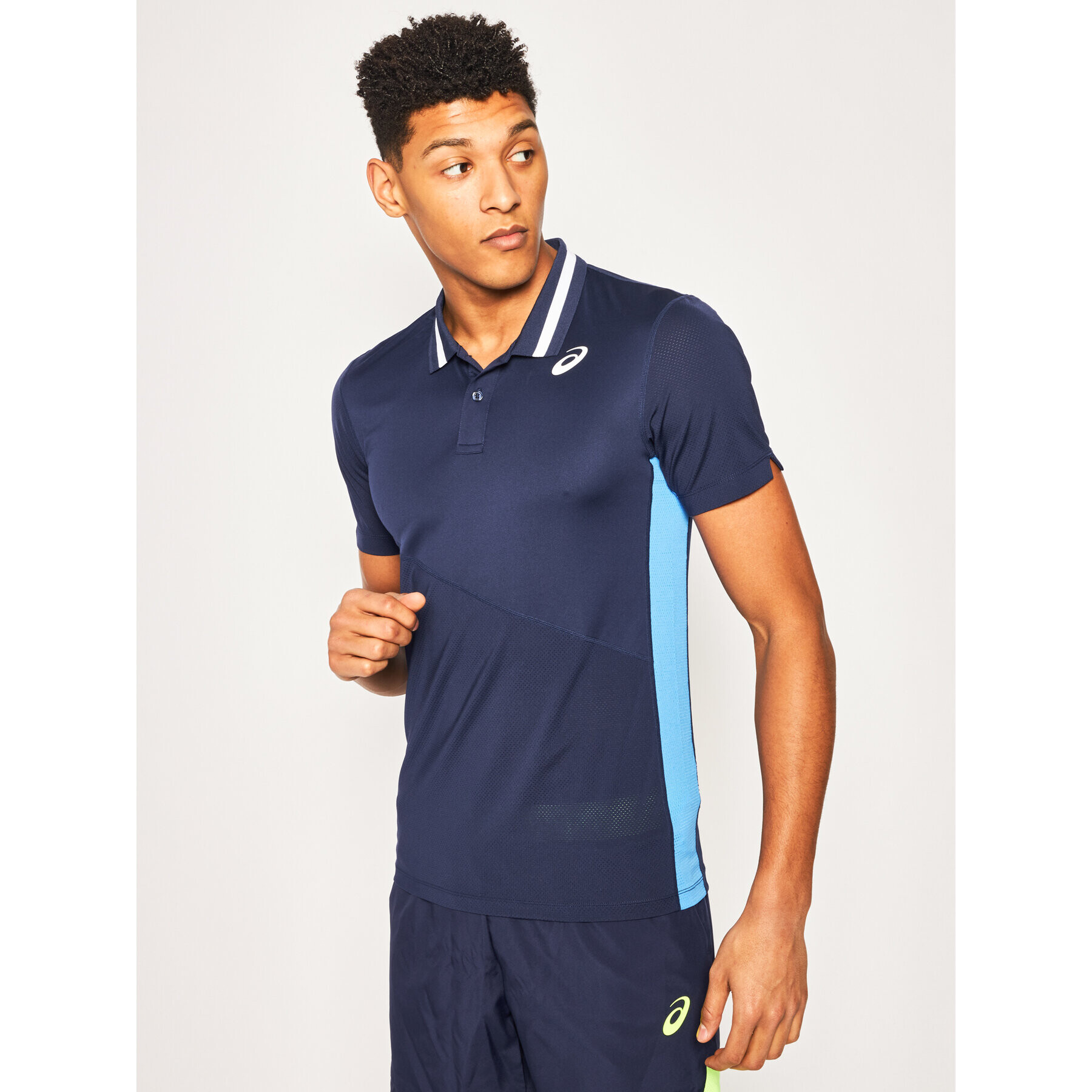 Asics Tricou tehnic Club M Polo 2041A086 Bleumarin Regular Fit - Pled.ro