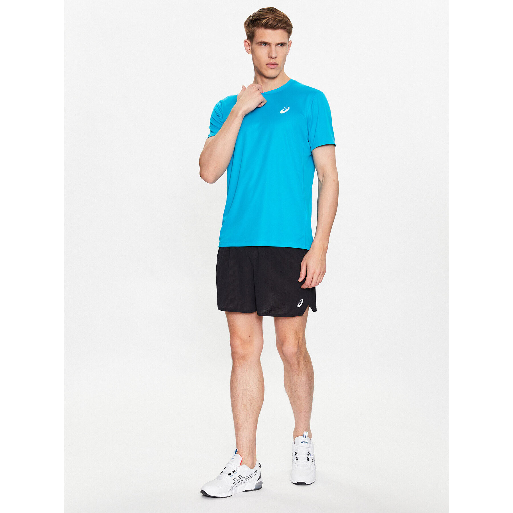 Asics Tricou tehnic Core 2011C341 Albastru Regular Fit - Pled.ro