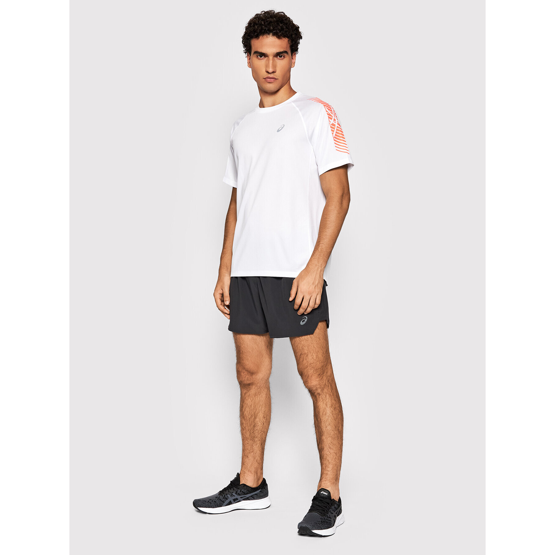 Asics Tricou tehnic Icon Ss 2011B055 Alb Regular Fit - Pled.ro