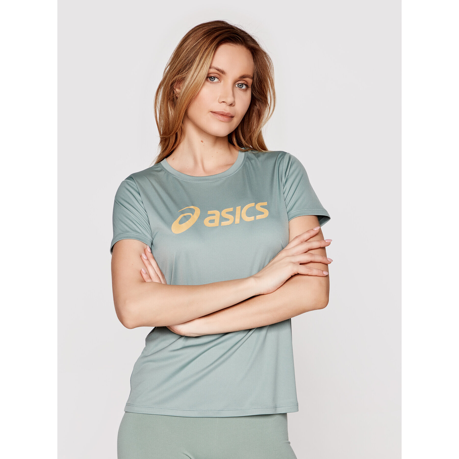 Asics Tricou tehnic Sakura 2012B947 Verde Regular Fit - Pled.ro