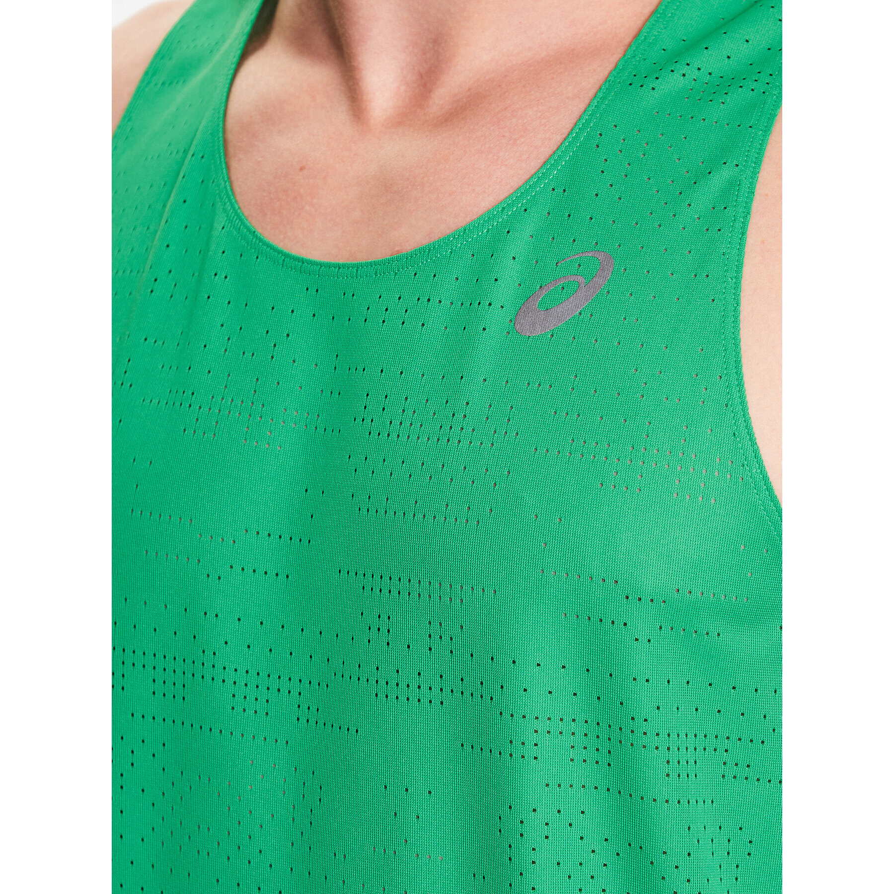 Asics Tricou tehnic Ventilate Actibreeze Singlet 2011C232 Verde Regular Fit - Pled.ro