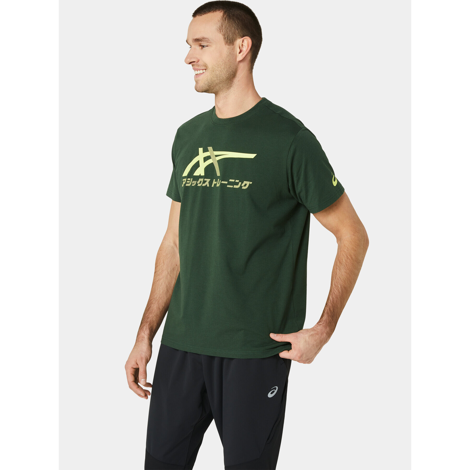 Asics Tricou Tiger Tee 2031D123 Verde Ahletic Fit - Pled.ro