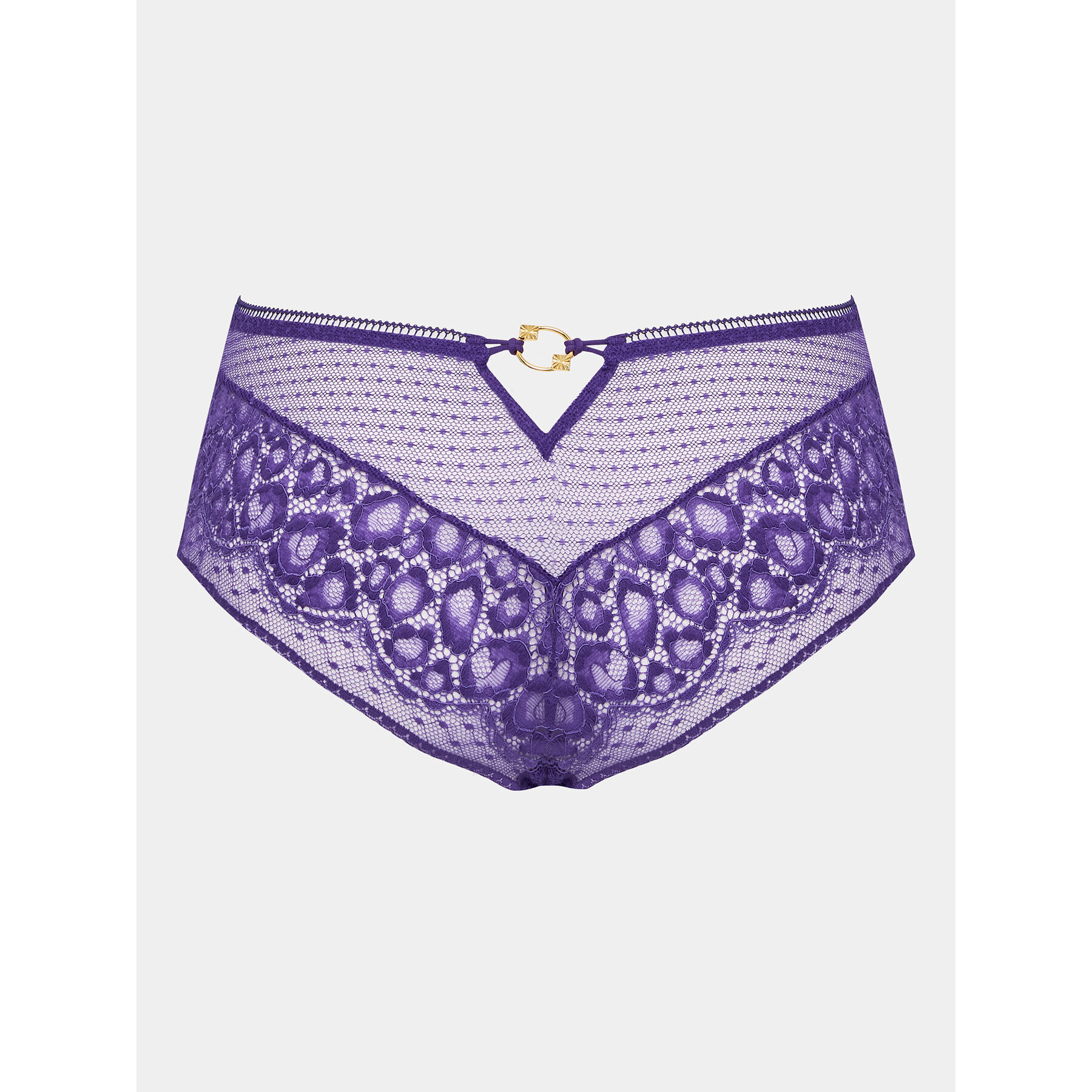 Aubade Chilot brazilian Illusion Fauve 1A70 Violet - Pled.ro