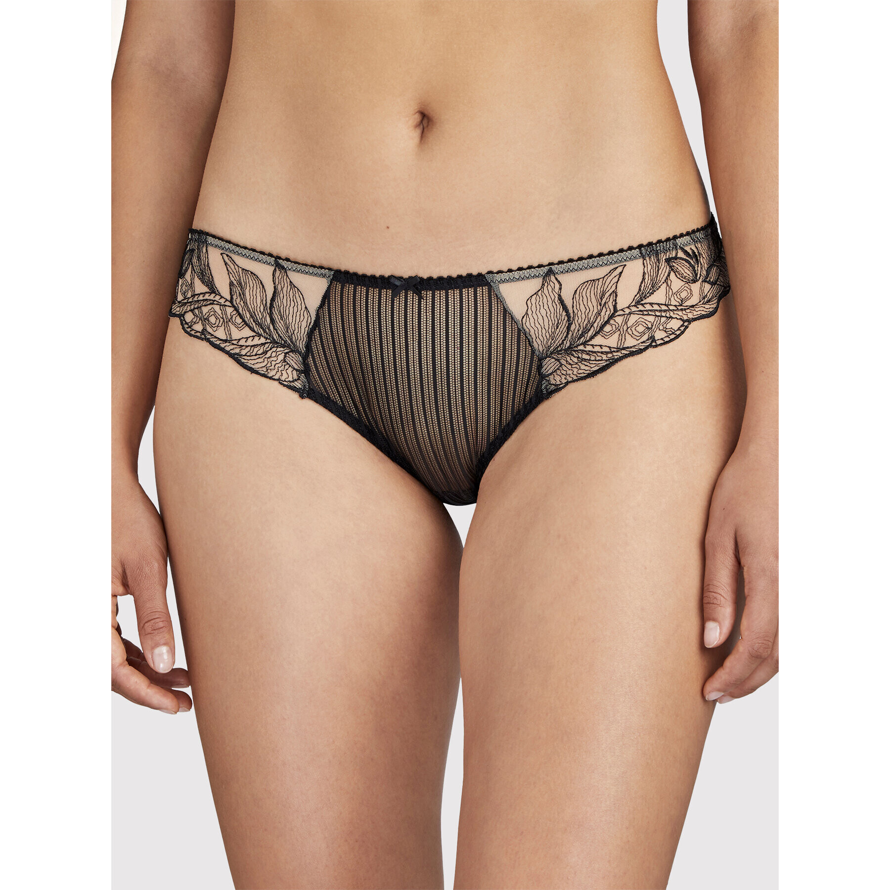 Aubade Chilot clasic Fleur De Tattoo TB27 Negru - Pled.ro